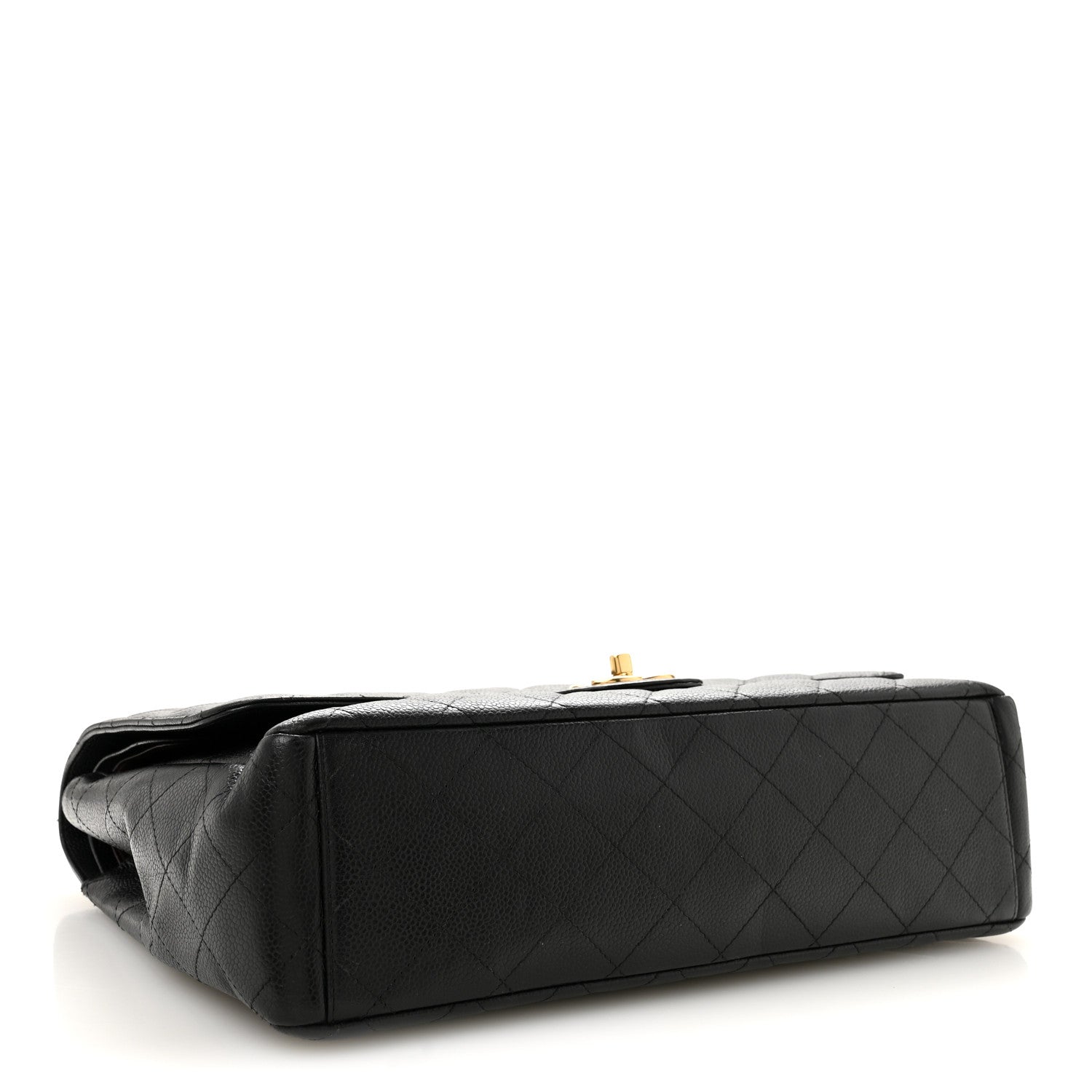 Caviar Quilted Maxi Double Flap Black — view 4