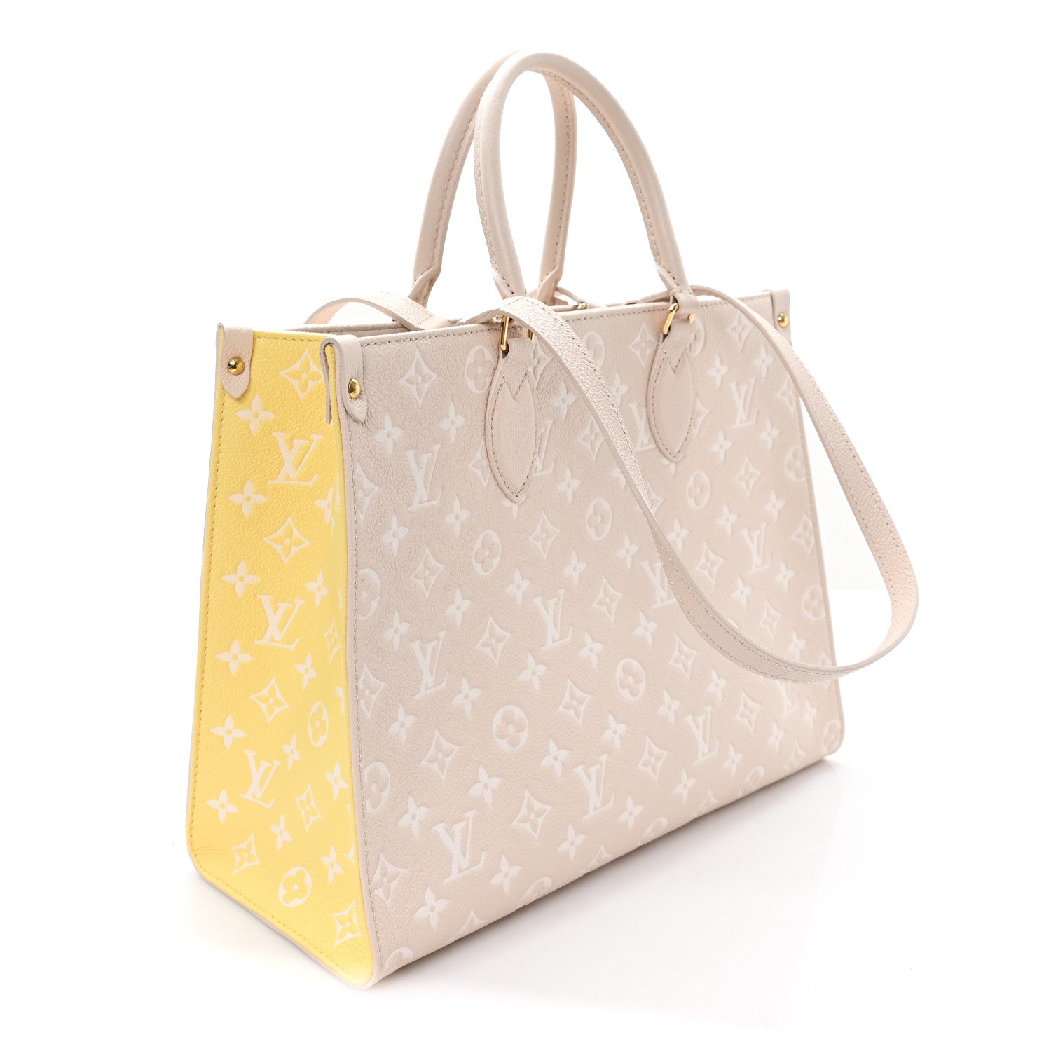 Empreinte Monogram Spring In The City Onthego MM Beige Pink Yellow — view 3
