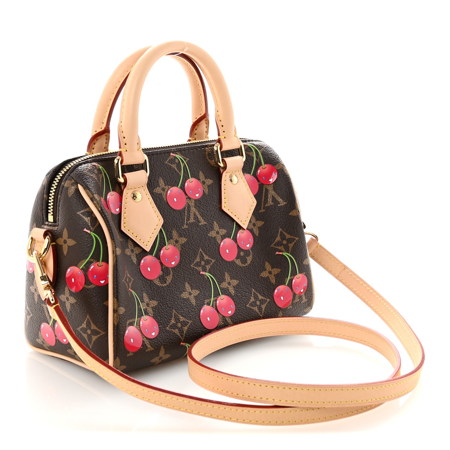 LV X TM Monogram Cerises Speedy Bandouliere 20 — view 3