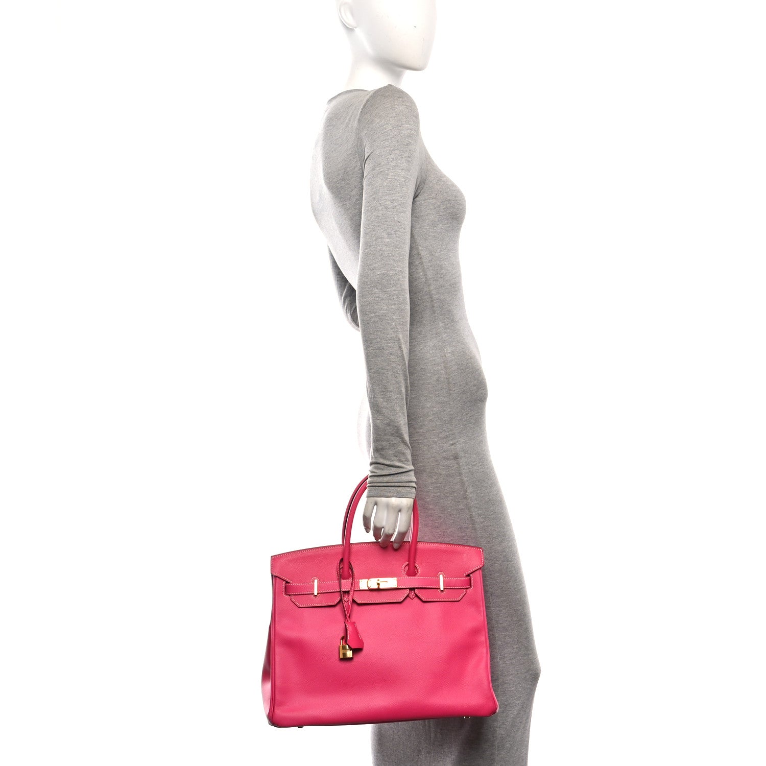 Epsom Candy Birkin 35 Rose Tyrien — view 2