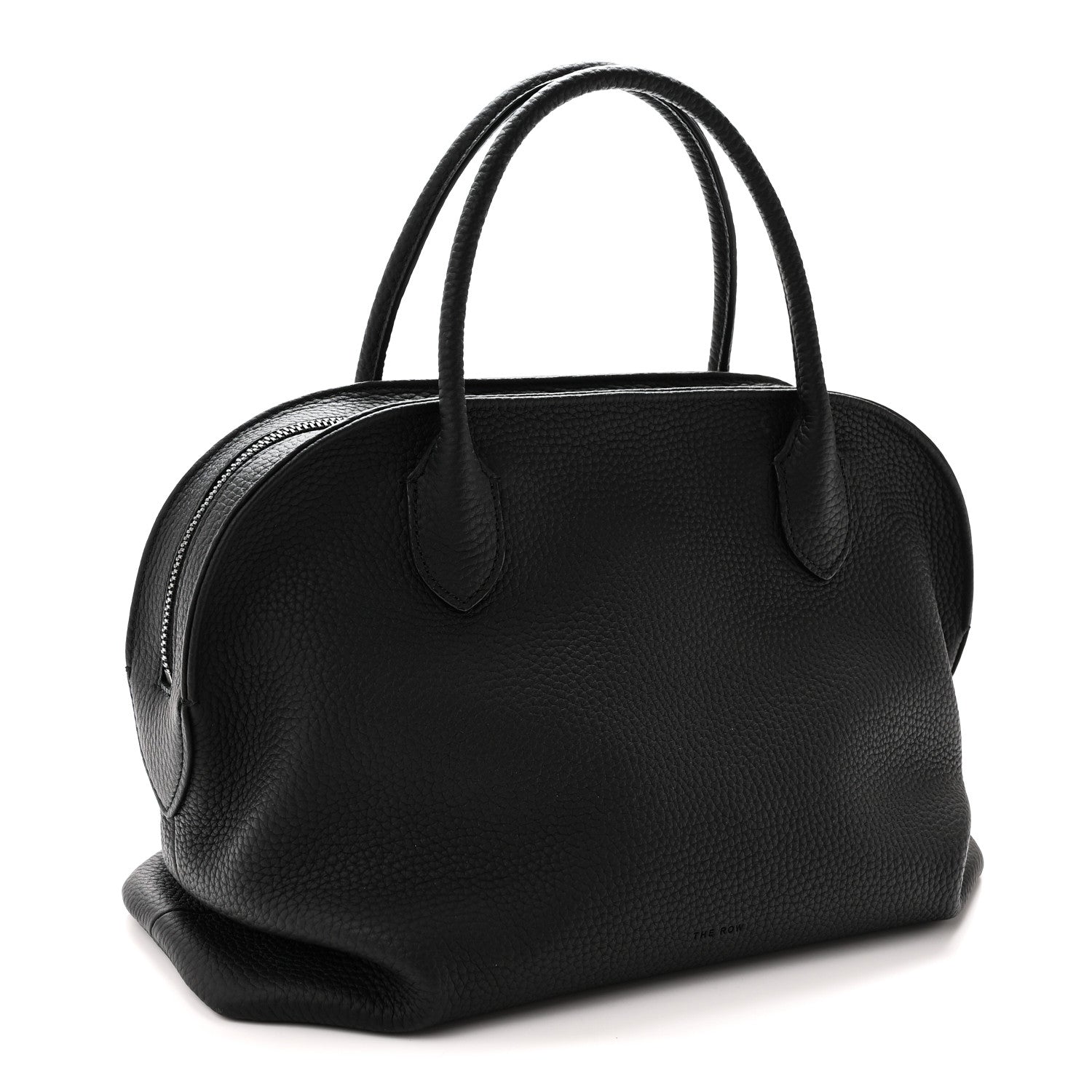 Matte Grained Calfskin Agnes Bag Black — view 3