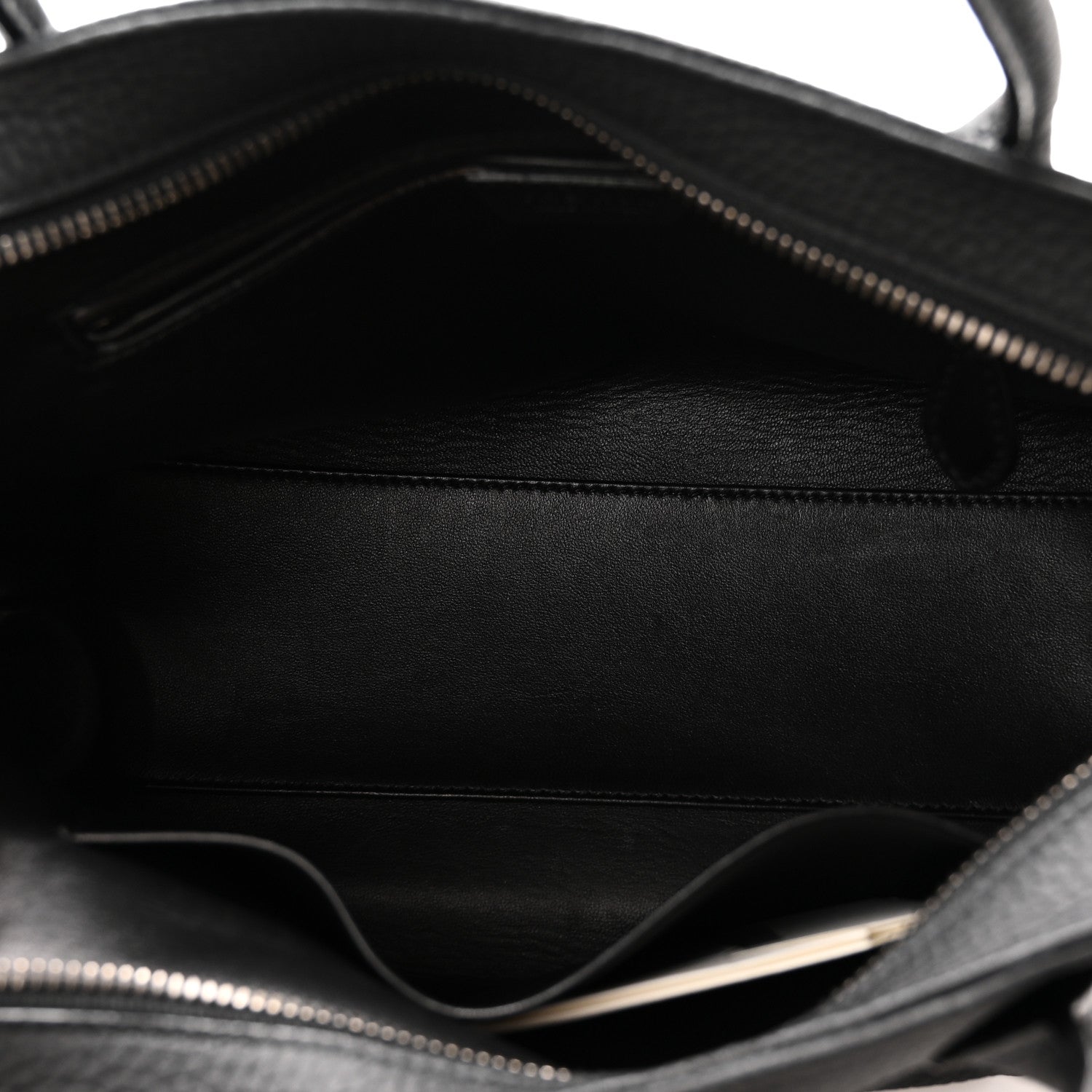 Matte Grained Calfskin Agnes Bag Black — view 5