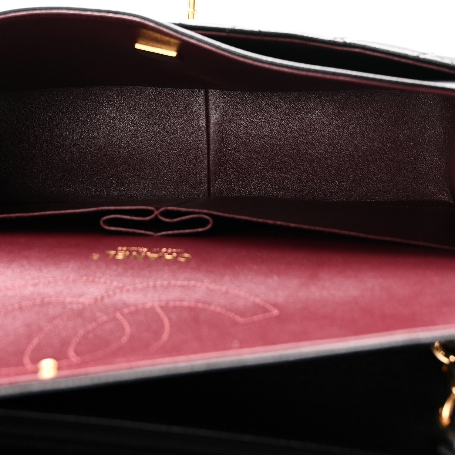 Caviar Quilted Jumbo Double Flap Black — view 5