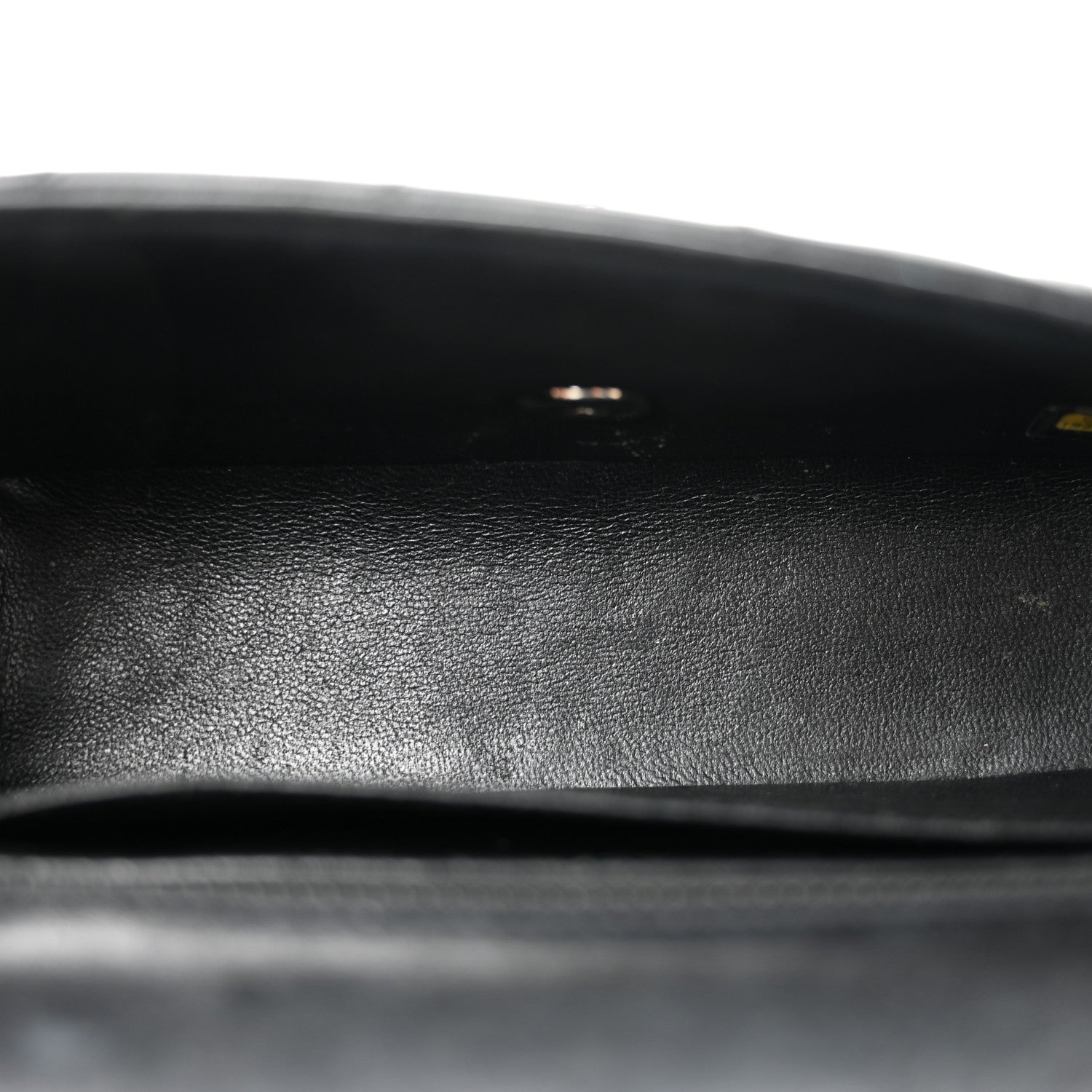 Lambskin Quilted Mini Rectangular Flap Black — view 5