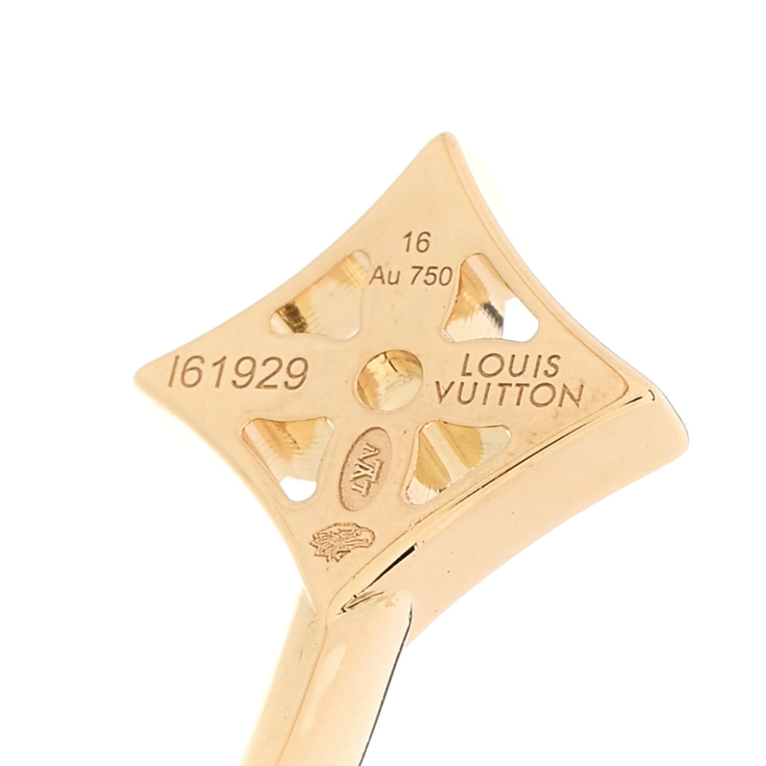 18K Yellow Gold Diamond Pave Idylle Blossom Twist Bracelet — view 3