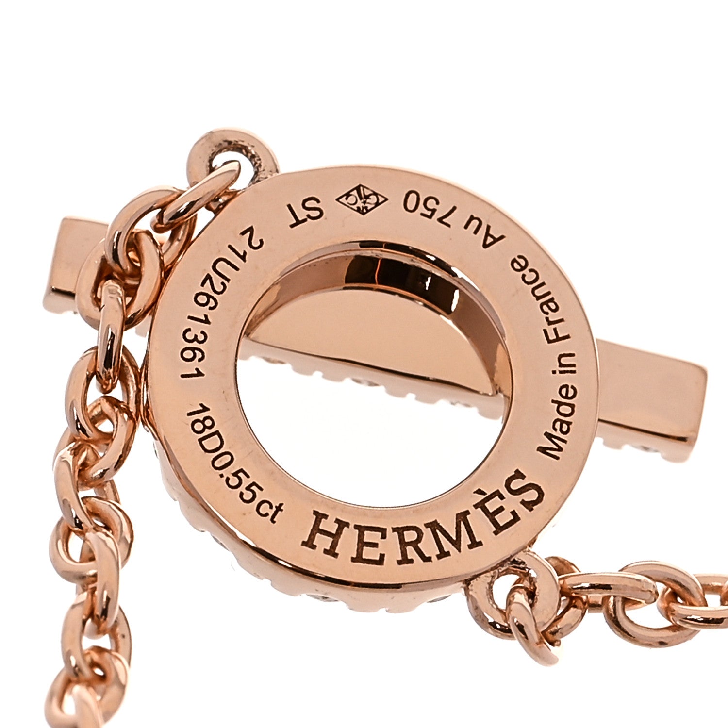 18K Rose Gold Diamond Finesse Bracelet ST — view 3