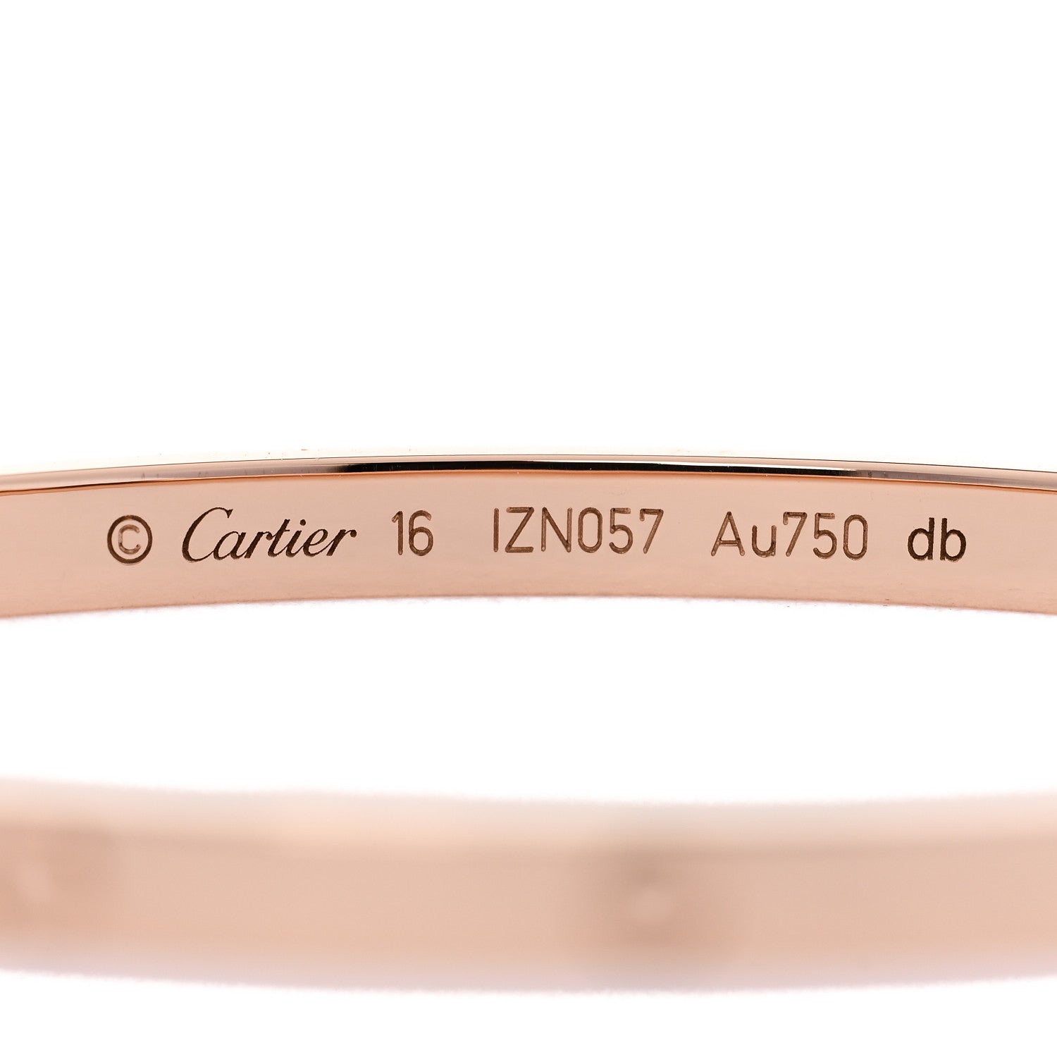 18K Pink Gold Small LOVE Bracelet 16 — view 3
