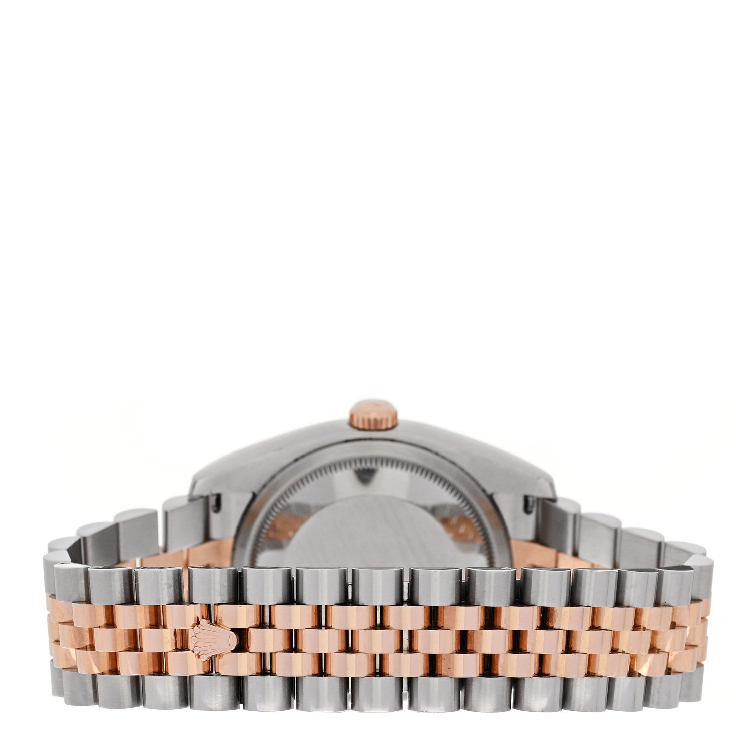 Stainless Steel 18K Everose Gold Diamond 36mm Oyster Perpetual Datejust Watch Silver 116231 — view 3
