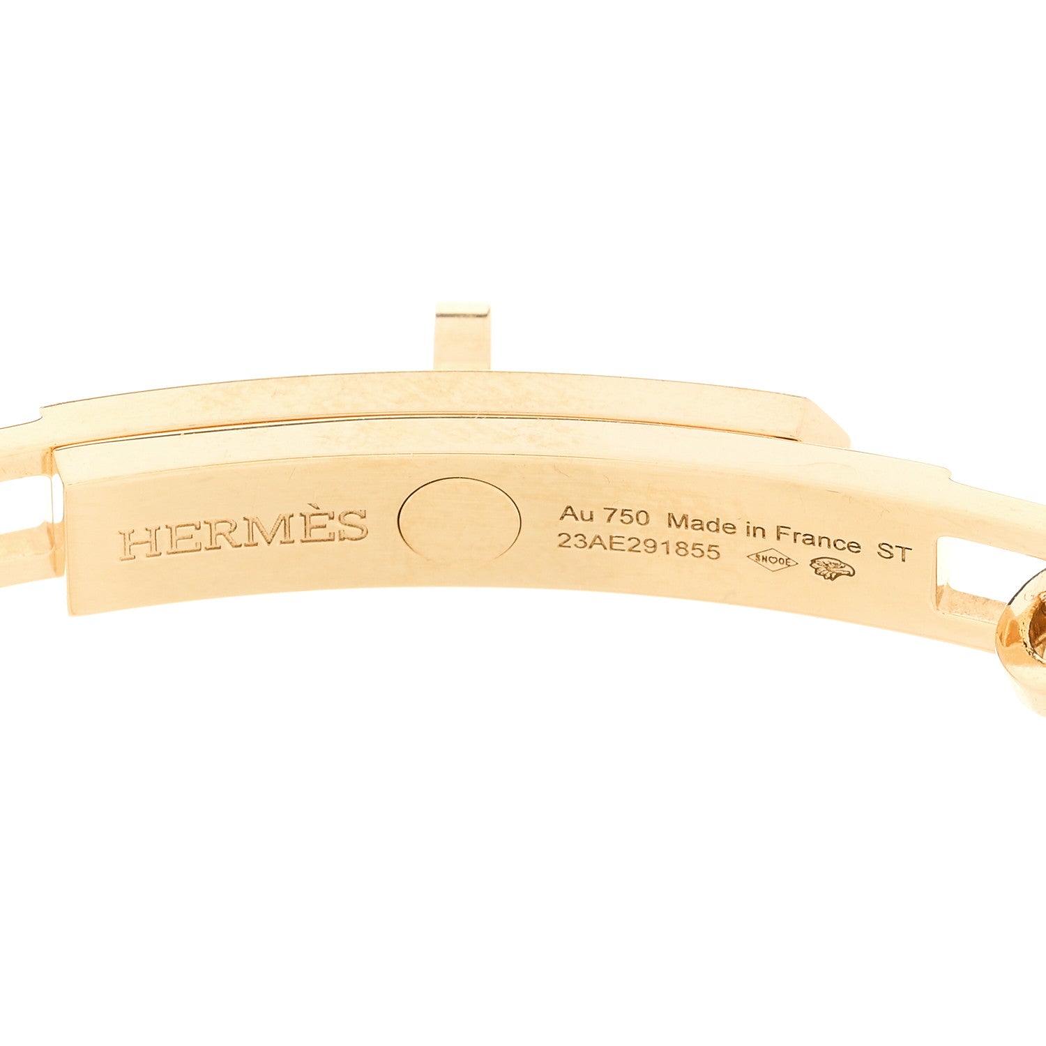 18K Yellow Gold Diamond Pave PM Kelly Chaine Bracelet ST — view 3