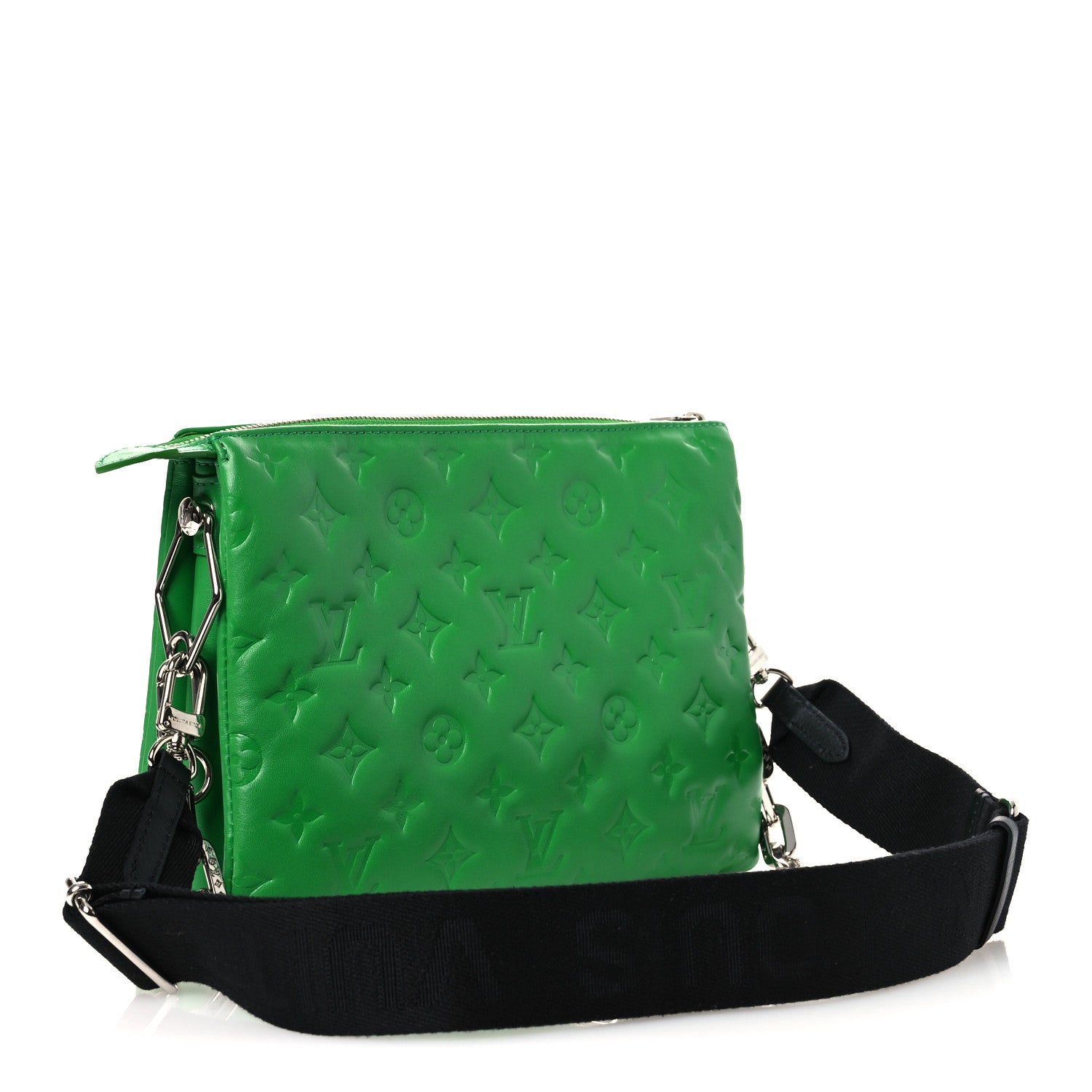 Lambskin Embossed Monogram Coussin PM LV Motion Green — view 2