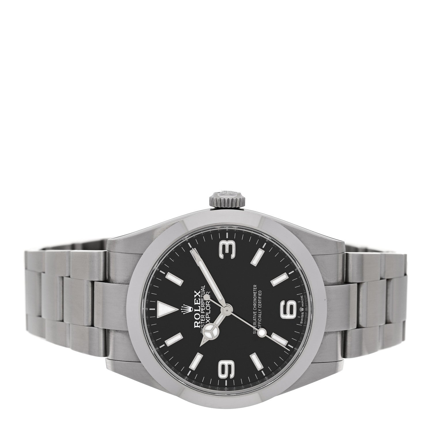 Stainless Steel 40mm Oyster Perpetual Explorer Watch Black 224270 Black — view 2