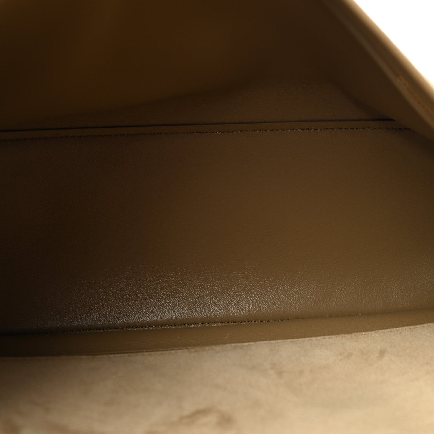 Suede Calfskin Small Souplissimo Maxi Flap Dark Beige — view 5