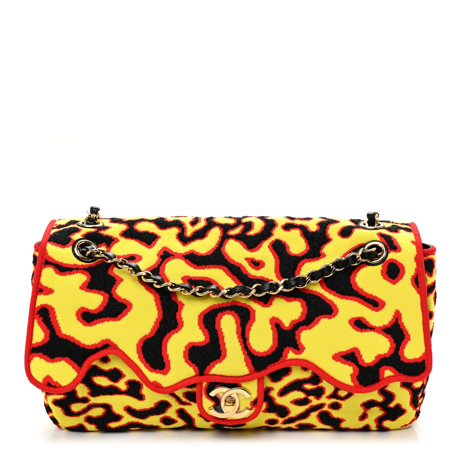 Mixed Fibers Magma Maxi Flap Yellow Black Red