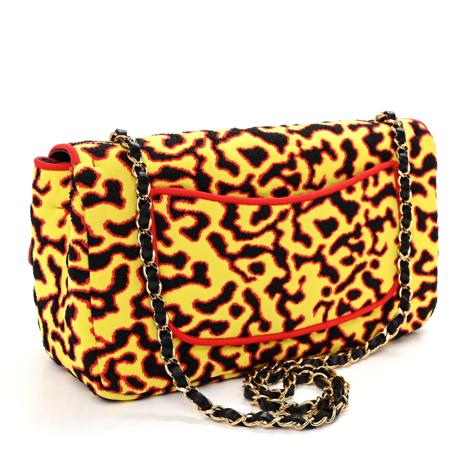Mixed Fibers Magma Maxi Flap Yellow Black Red — view 2