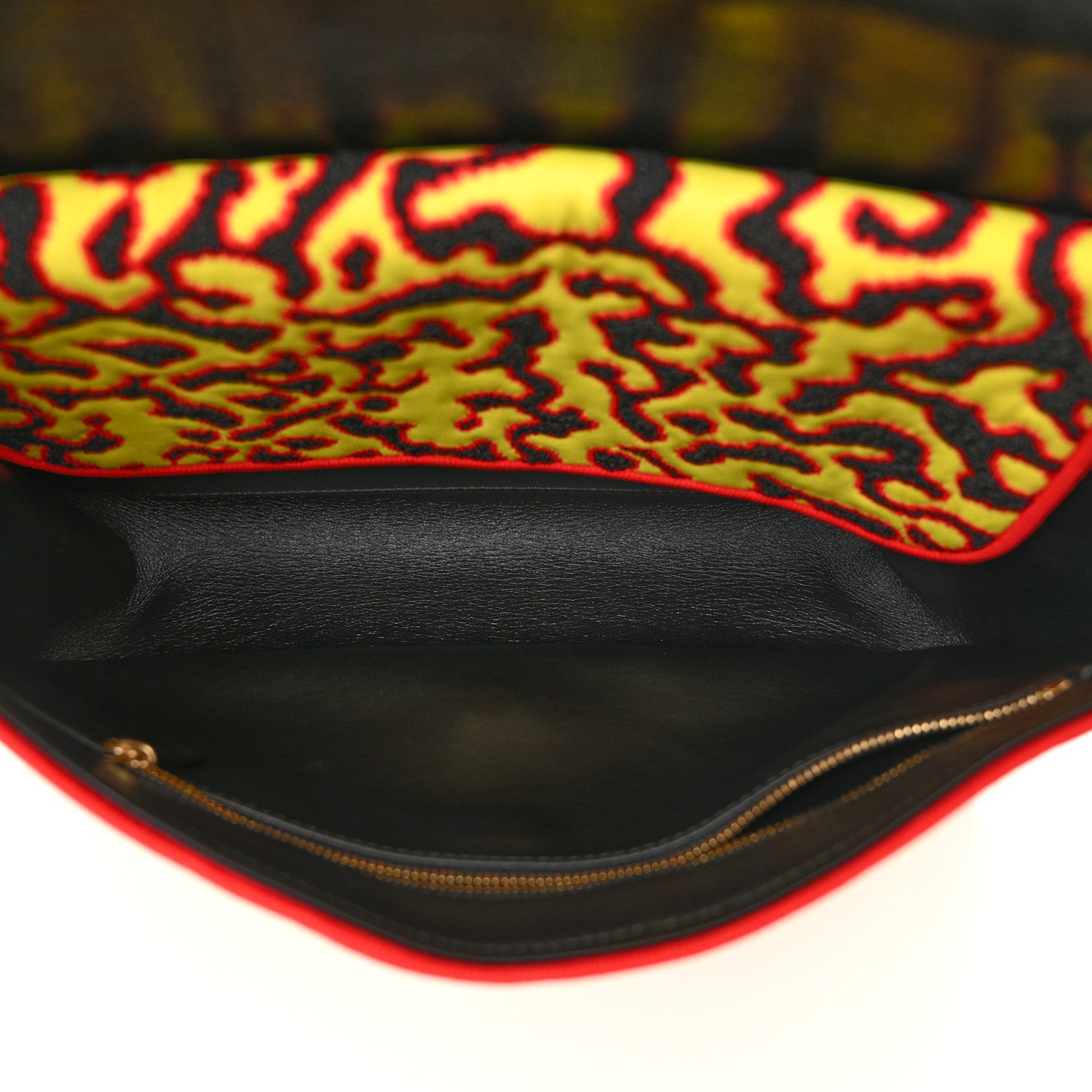 Mixed Fibers Magma Maxi Flap Yellow Black Red — view 5