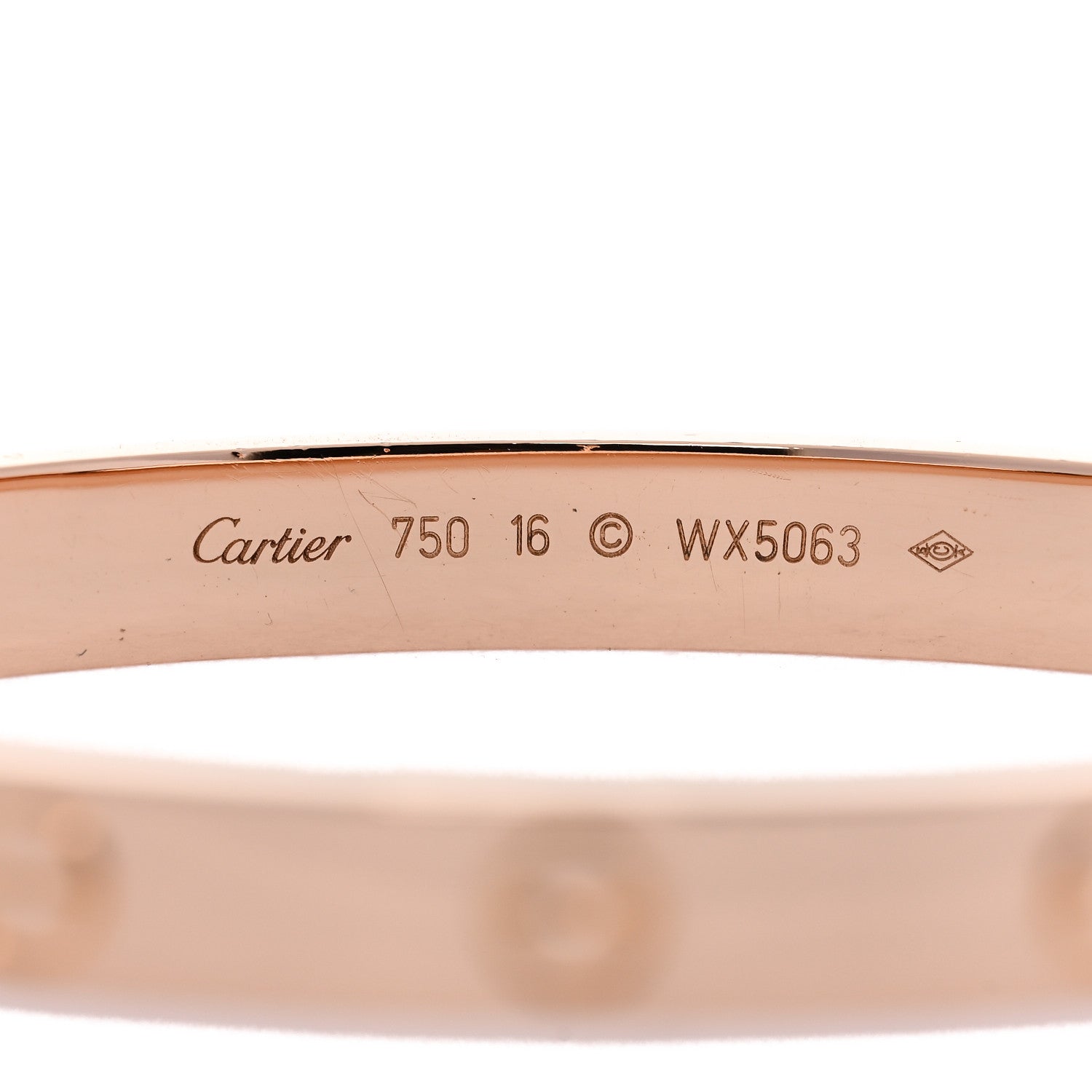 18k Pink Gold Love Bracelet 16 — view 3