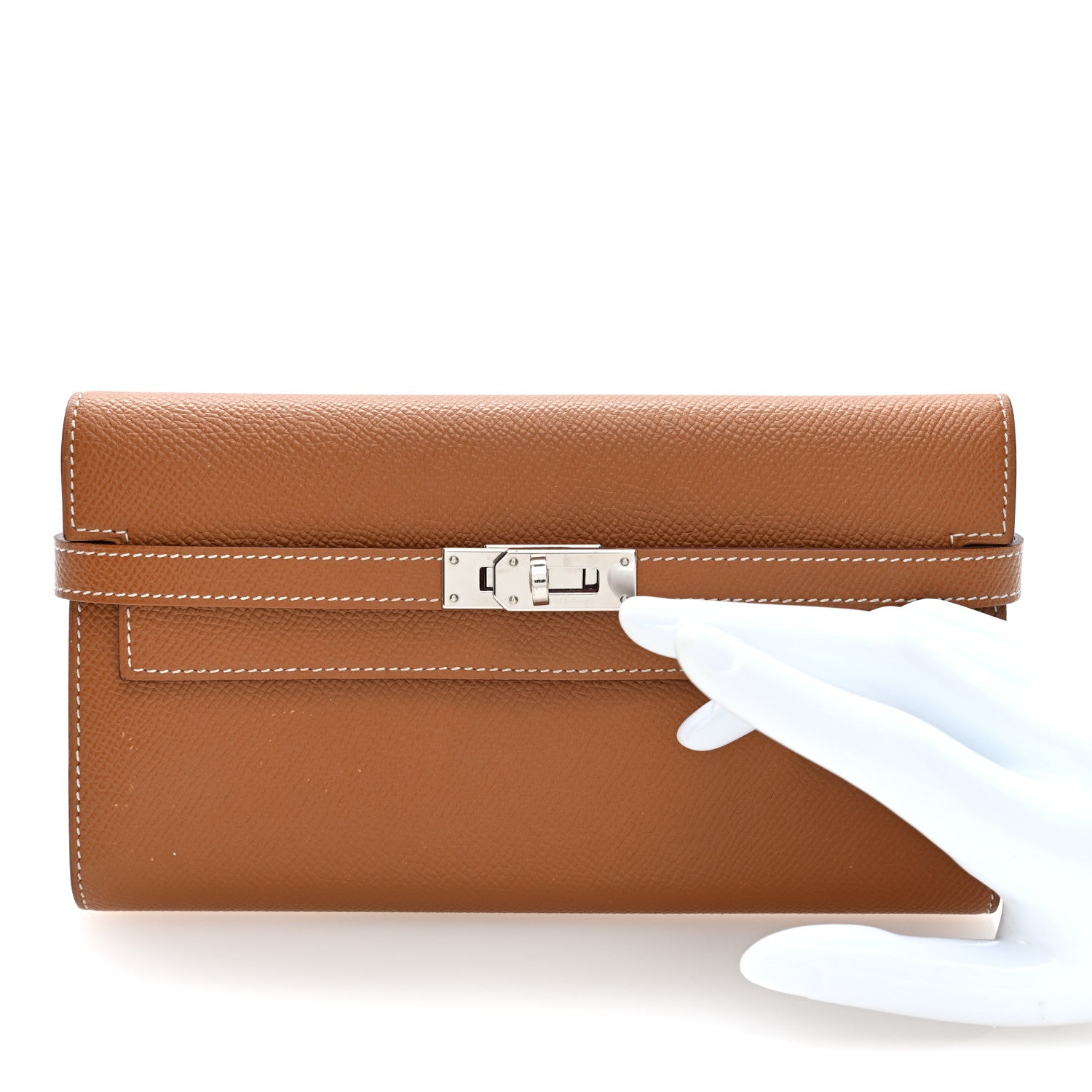 Epsom Kelly Longue Wallet Gold — view 2