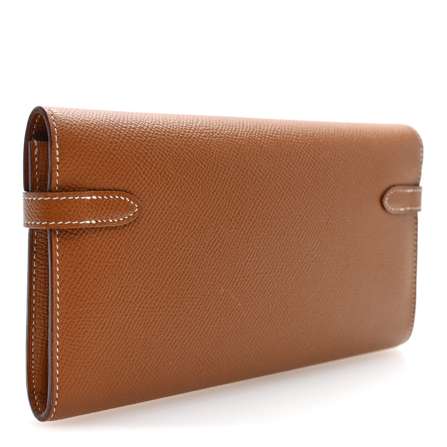 Epsom Kelly Longue Wallet Gold — view 3