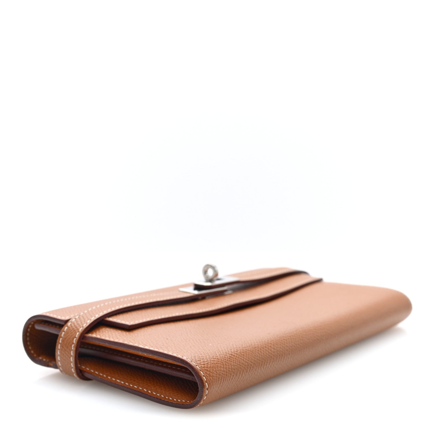 Epsom Kelly Longue Wallet Gold — view 4