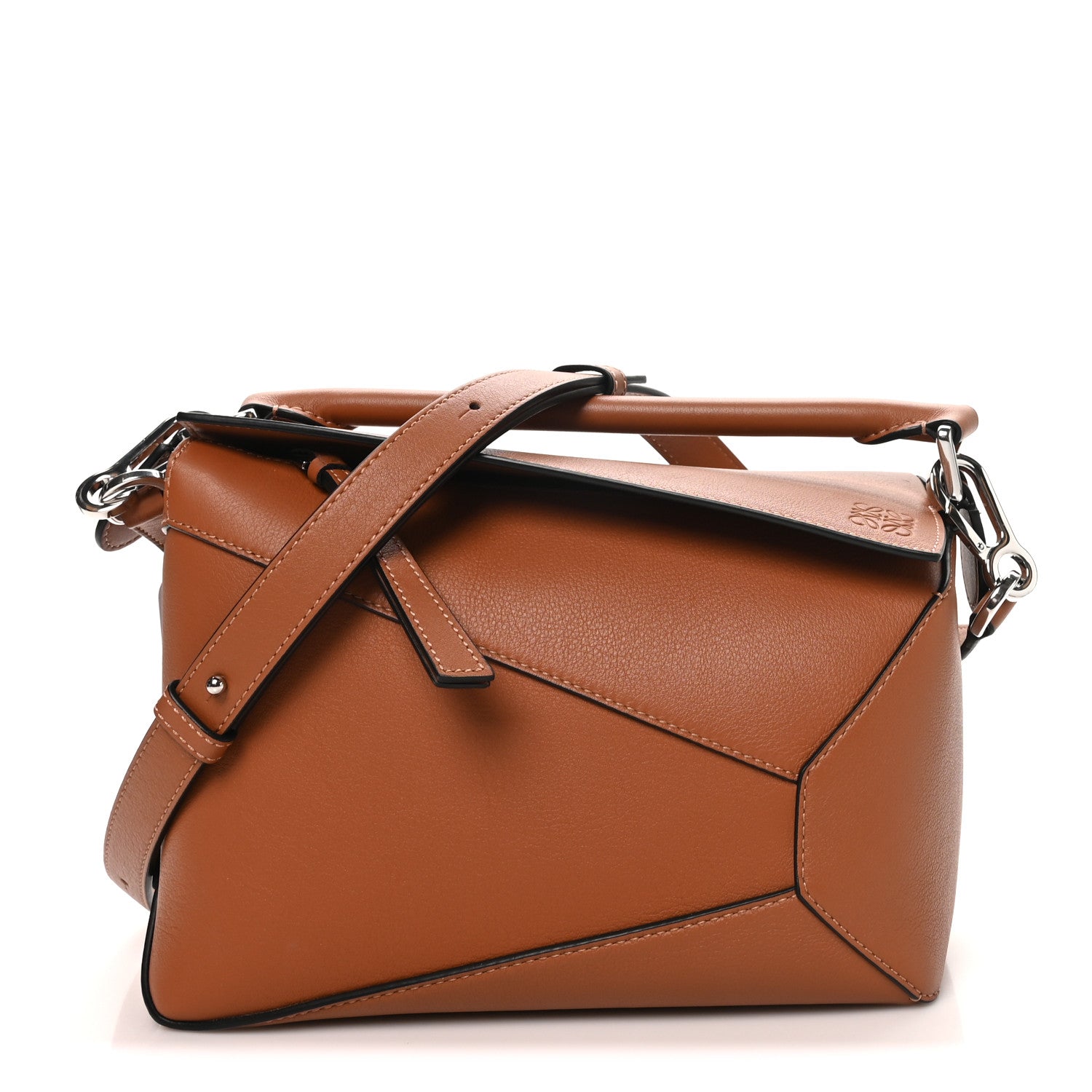 Calfskin Small Puzzle Bag Tan