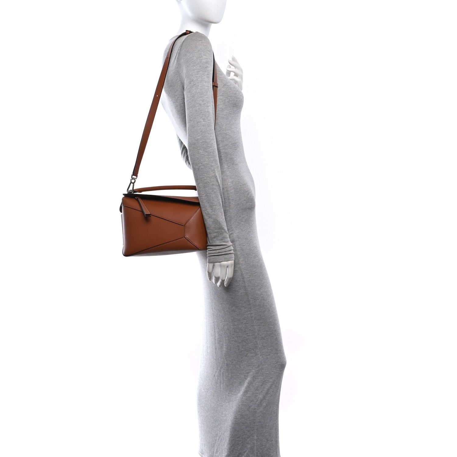 Calfskin Small Puzzle Bag Tan — view 2