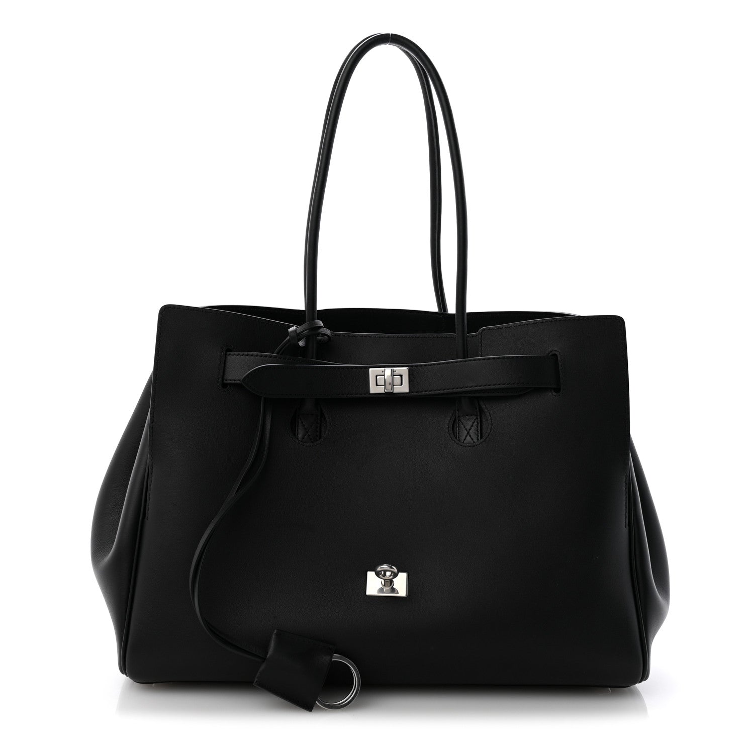 Smooth Calfskin Medium Bel Air Carry All Bag Black