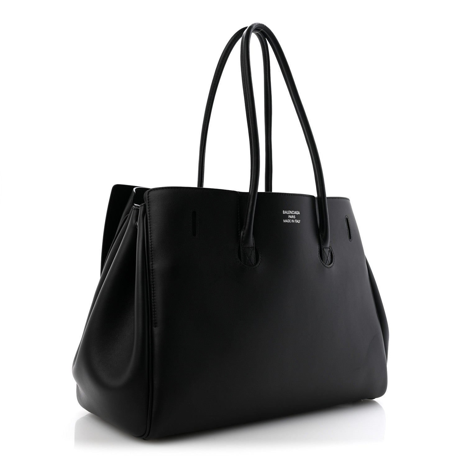 Smooth Calfskin Medium Bel Air Carry All Bag Black — view 3