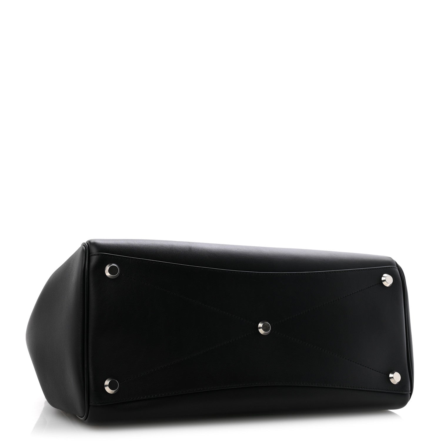 Smooth Calfskin Medium Bel Air Carry All Bag Black — view 4