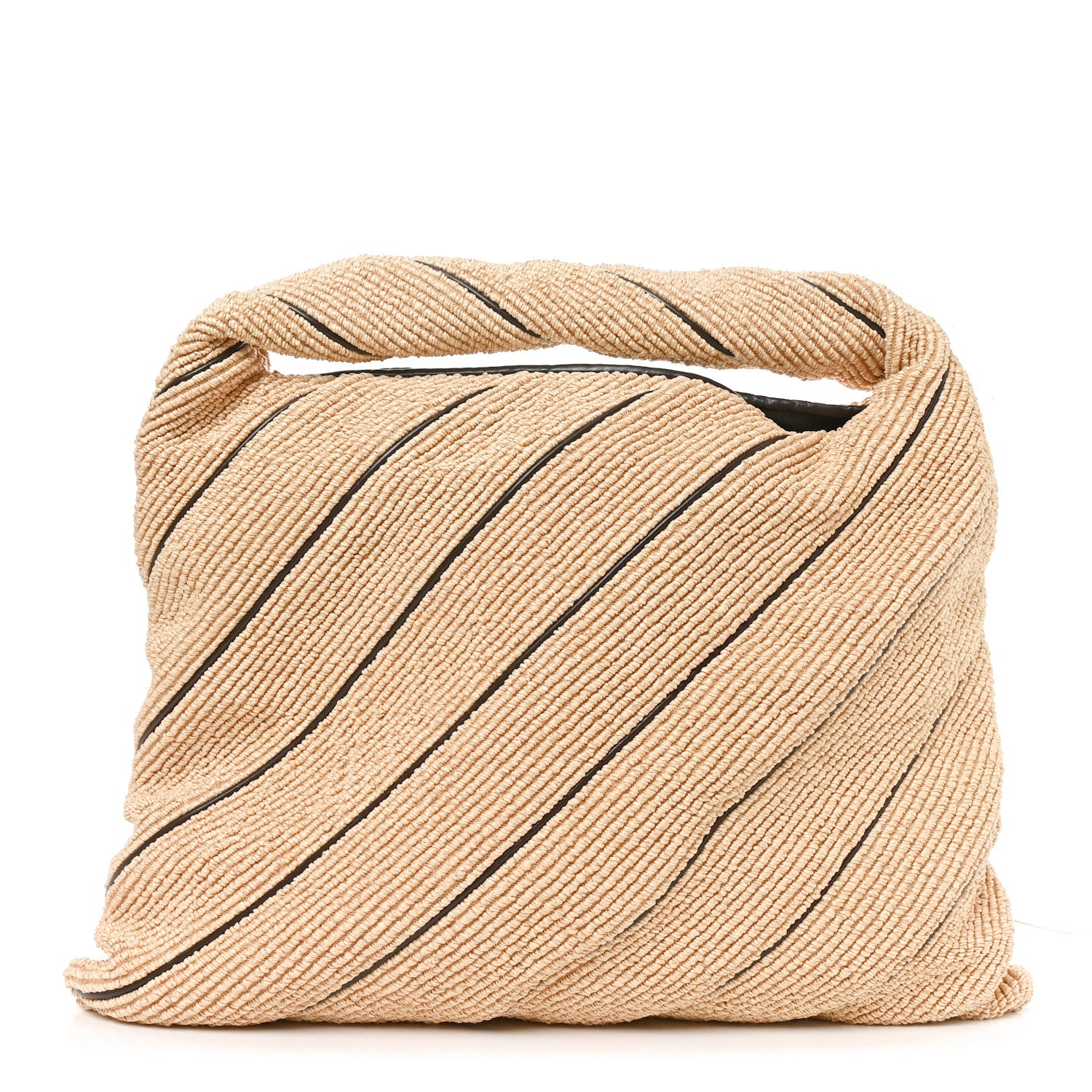 Raffia Striped Large Hop Natural Fondant
