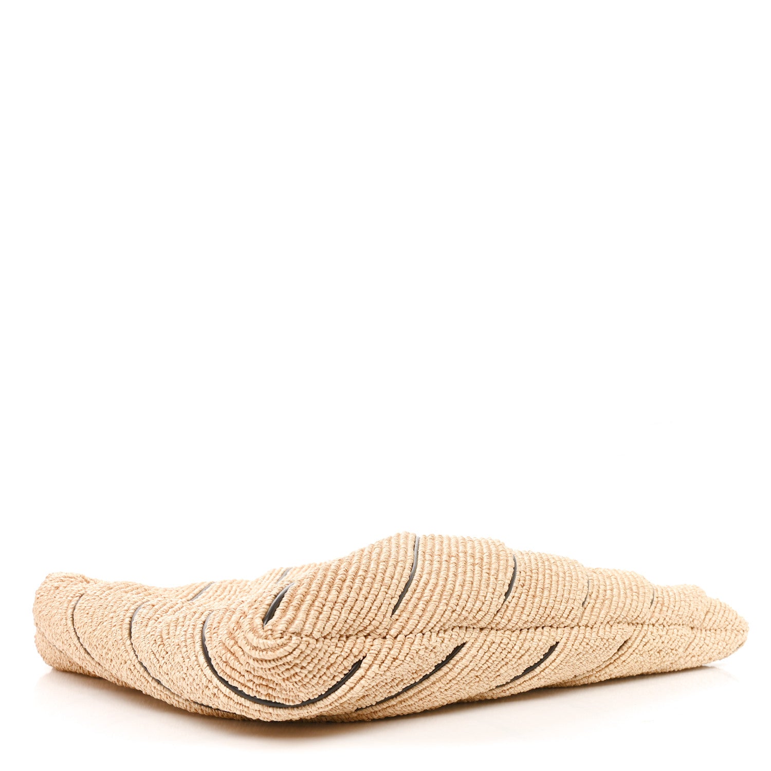 Raffia Striped Large Hop Natural Fondant — view 4