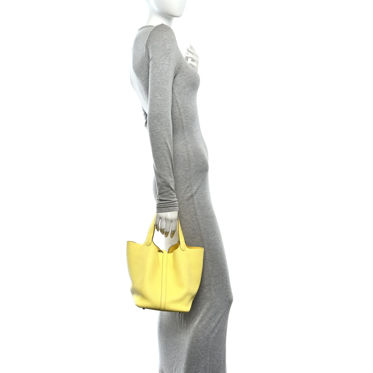 Taurillon Clemence Picotin Lock 22 MM Limoncello — view 2