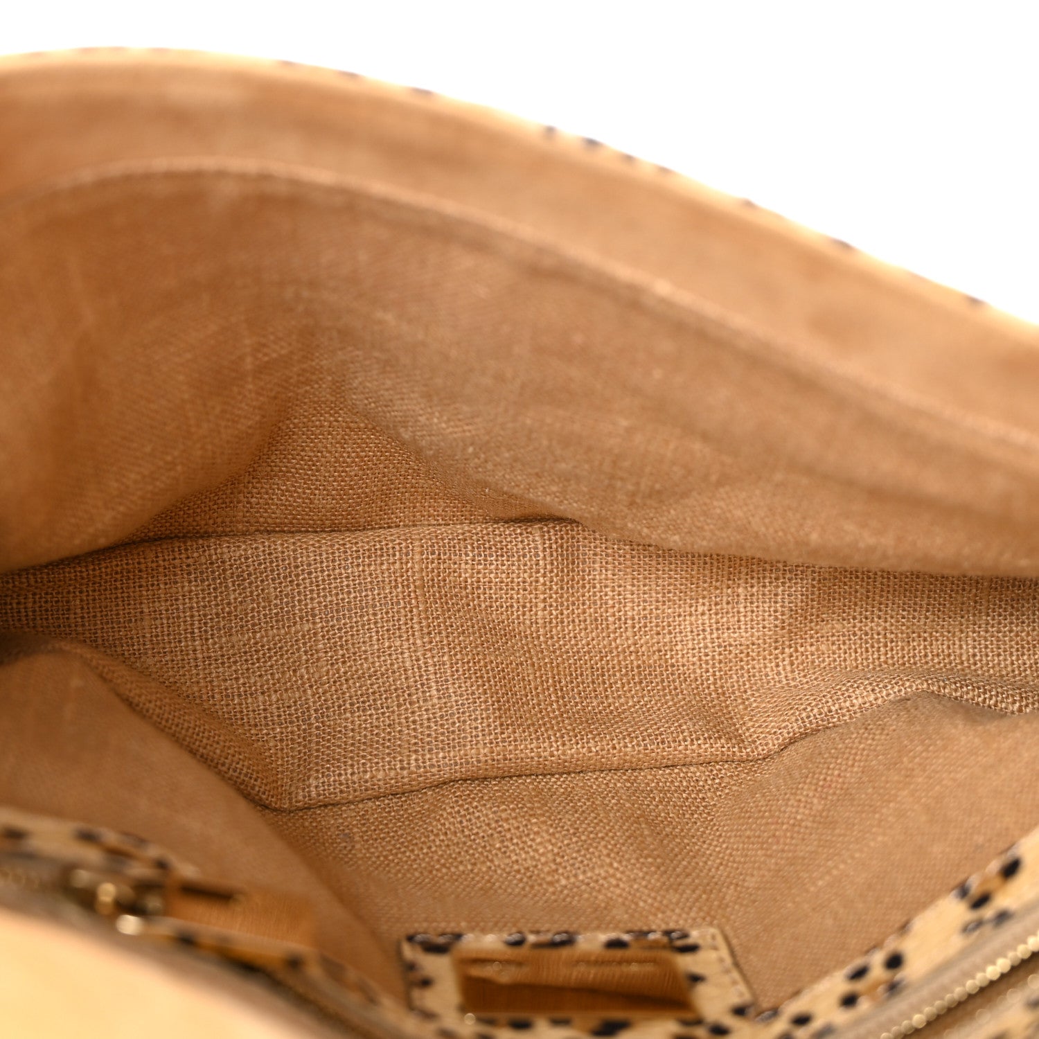 Snakeskin Leopard Print Baguette Beige — view 5