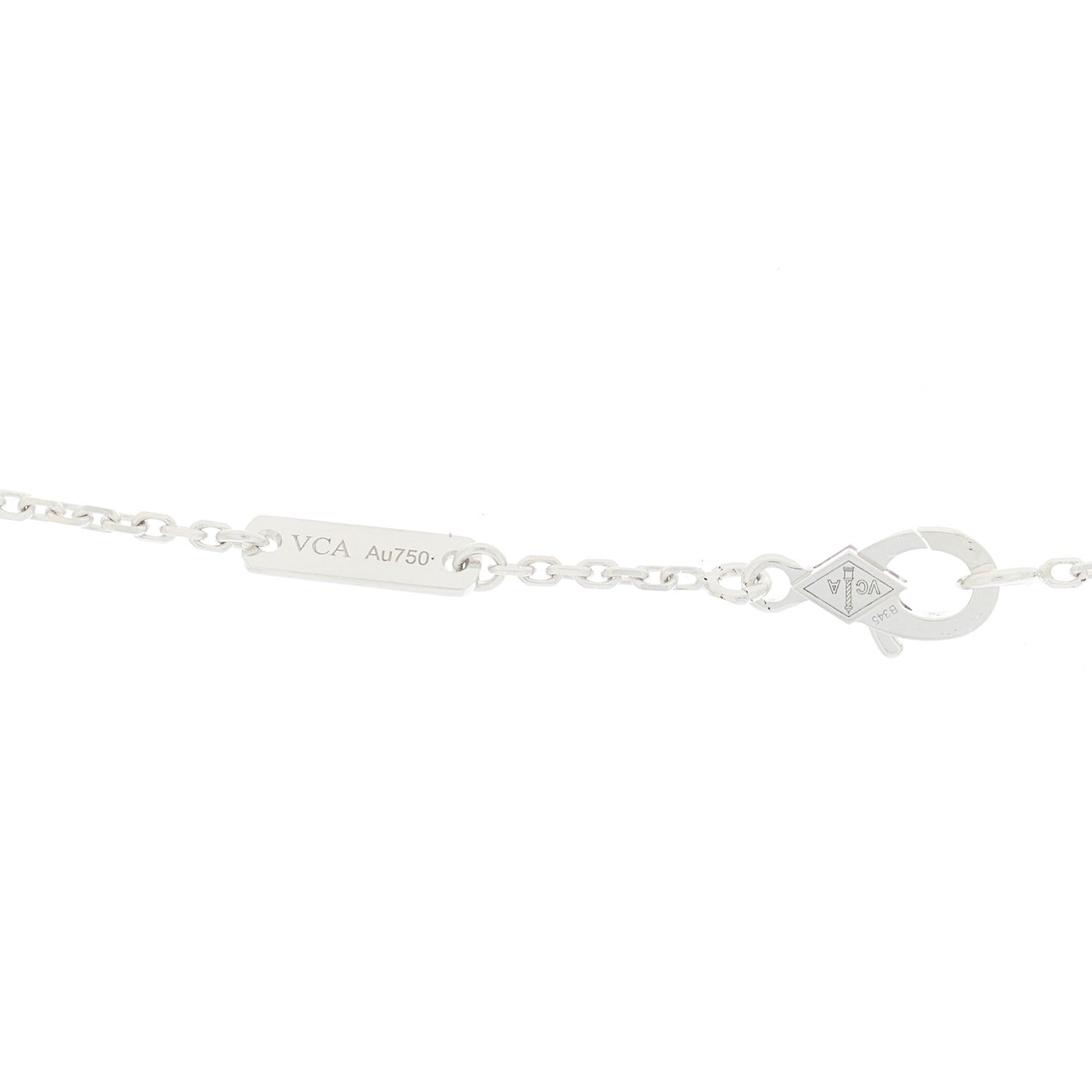 18K White Gold Diamond Lotus 3 Flowers Pendant Necklace — view 3