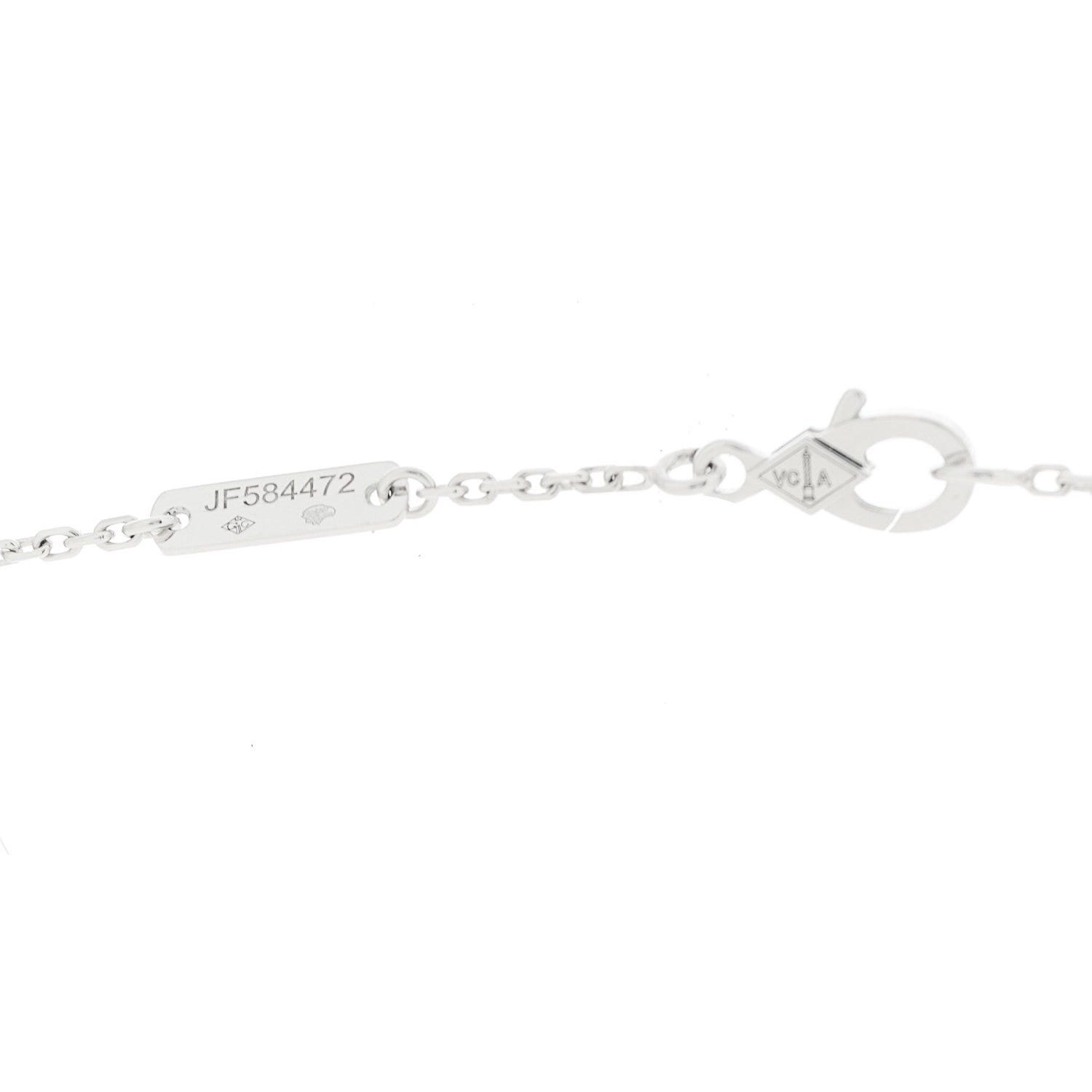 18K White Gold Diamond Lotus 3 Flowers Pendant Necklace — view 4