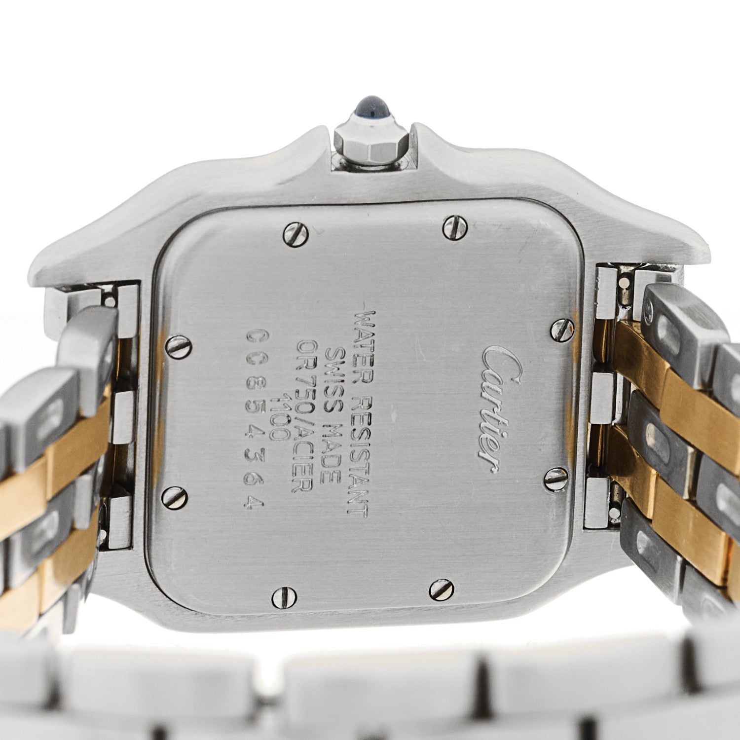 Stainless Steel 18K Yellow Gold 27mm Panthere Quartz Watch — view 4