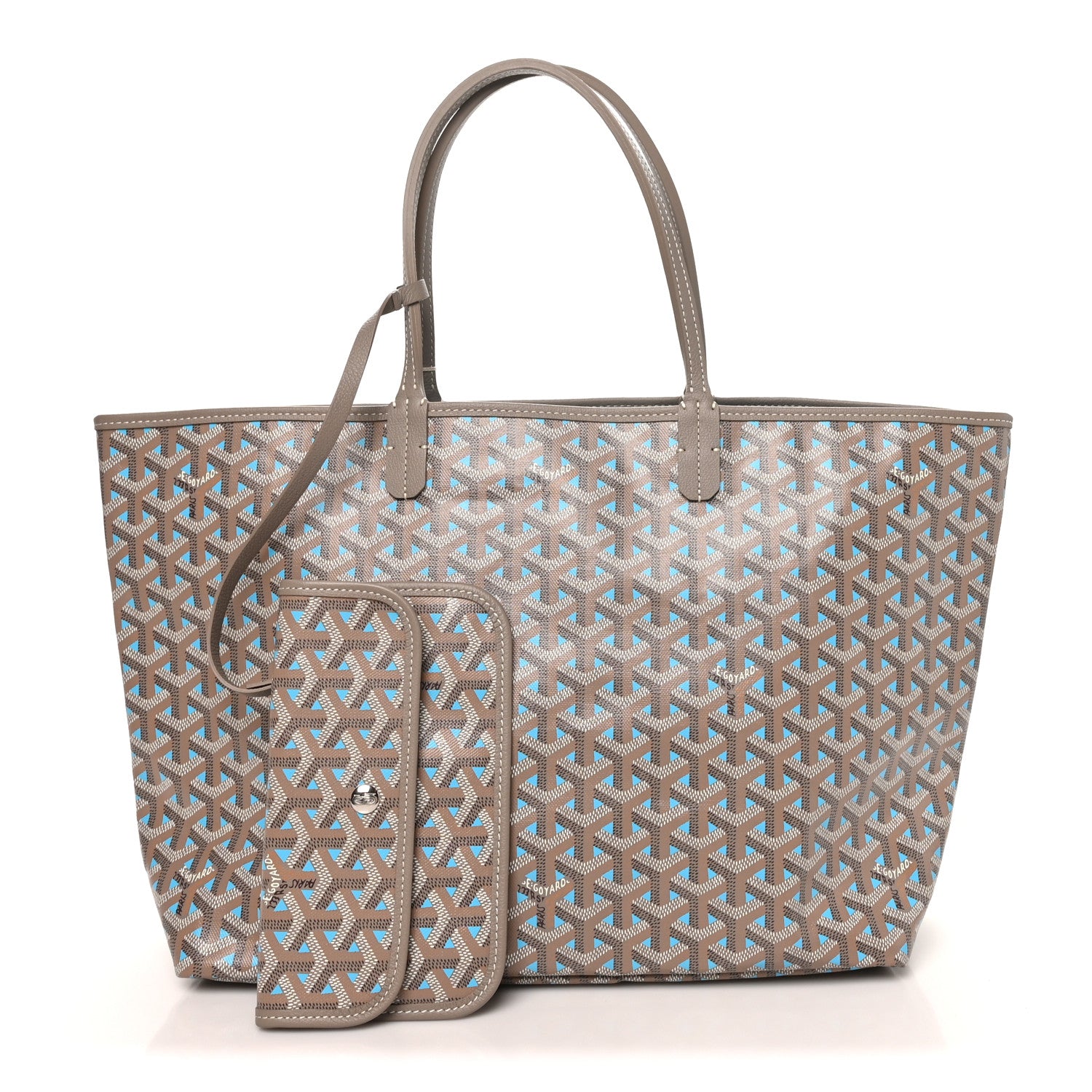 Goyardine Saint Louis Claire Voie PM Grege Turquoise — view 3