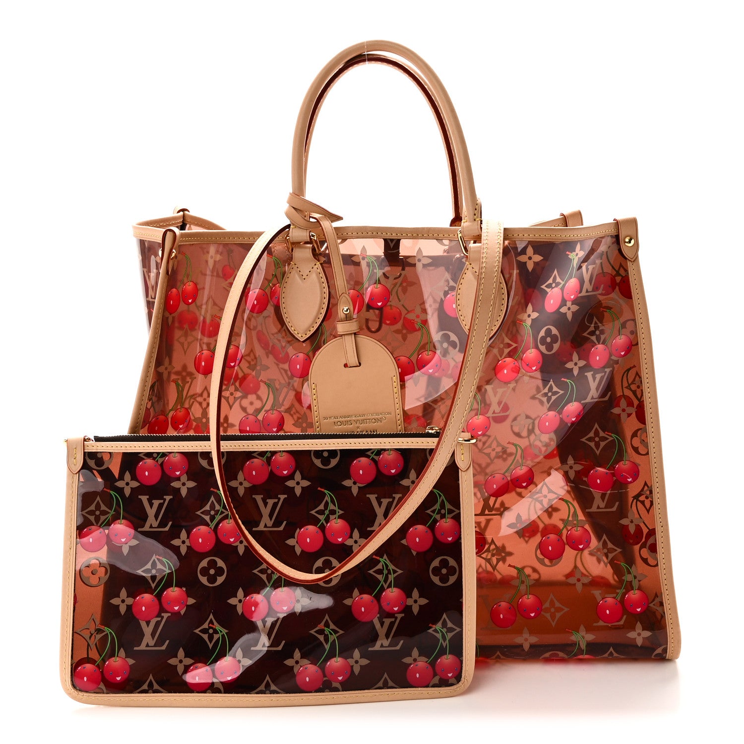 LV X TM Crystal Monogram Cerises Onthego GM — view 3