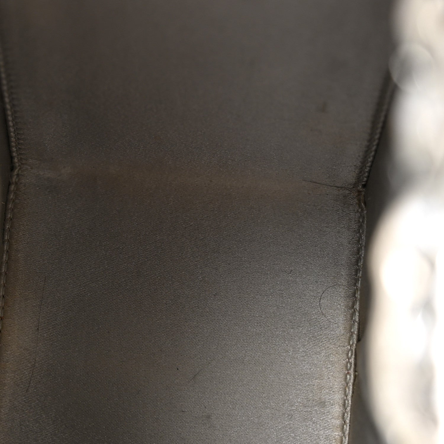 Metallic Goatskin Lait de Coco Milk Carton Bag Silver — view 5
