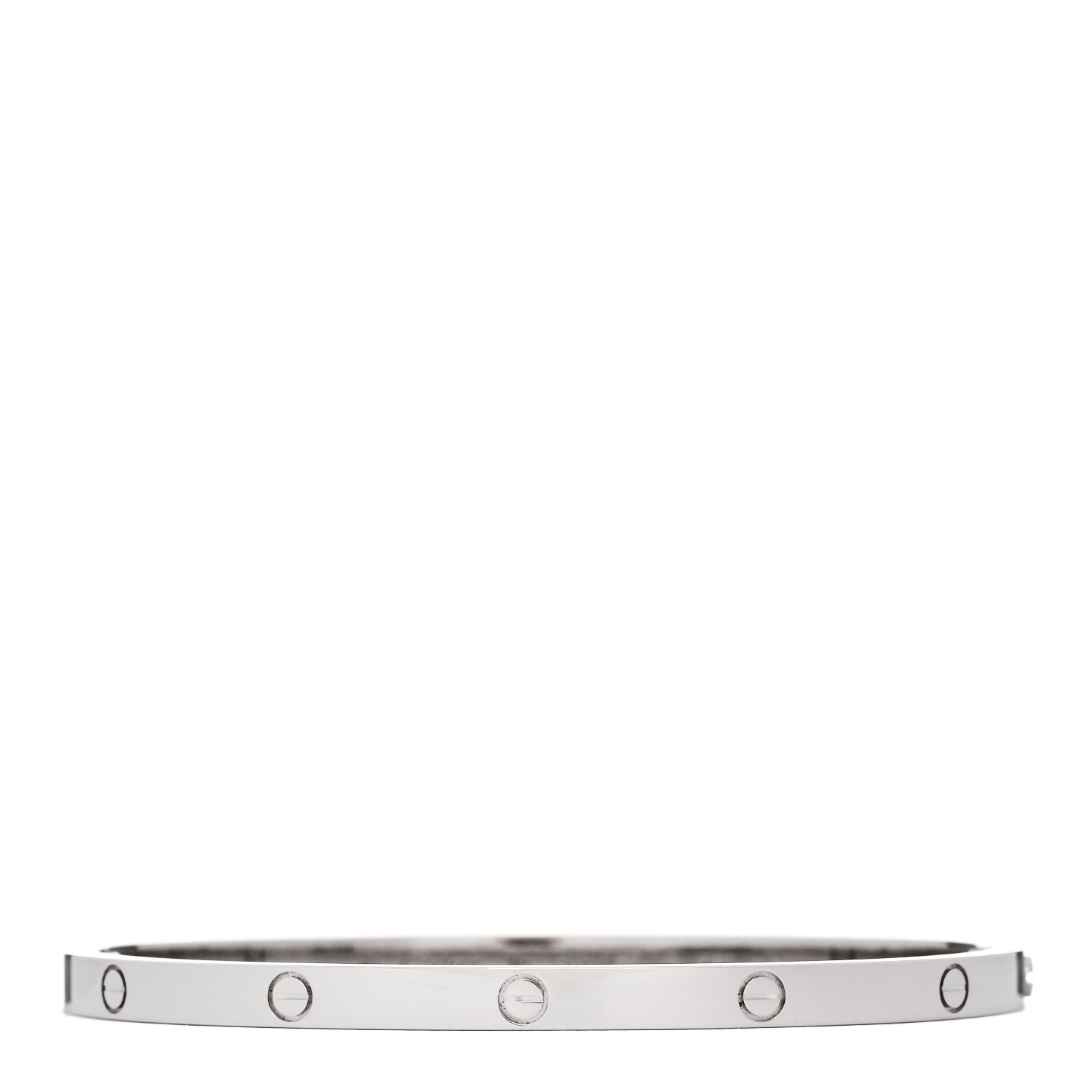 18K White Gold Small LOVE Bracelet 16