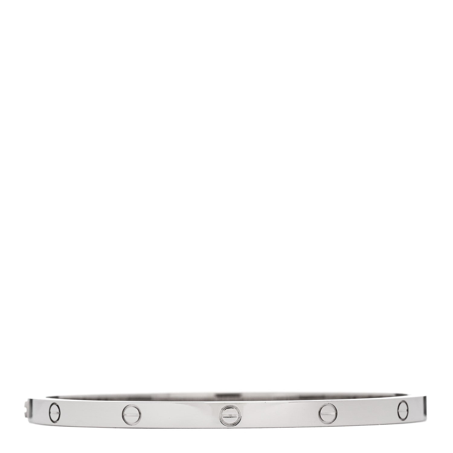 18K White Gold Small LOVE Bracelet 16 — view 2
