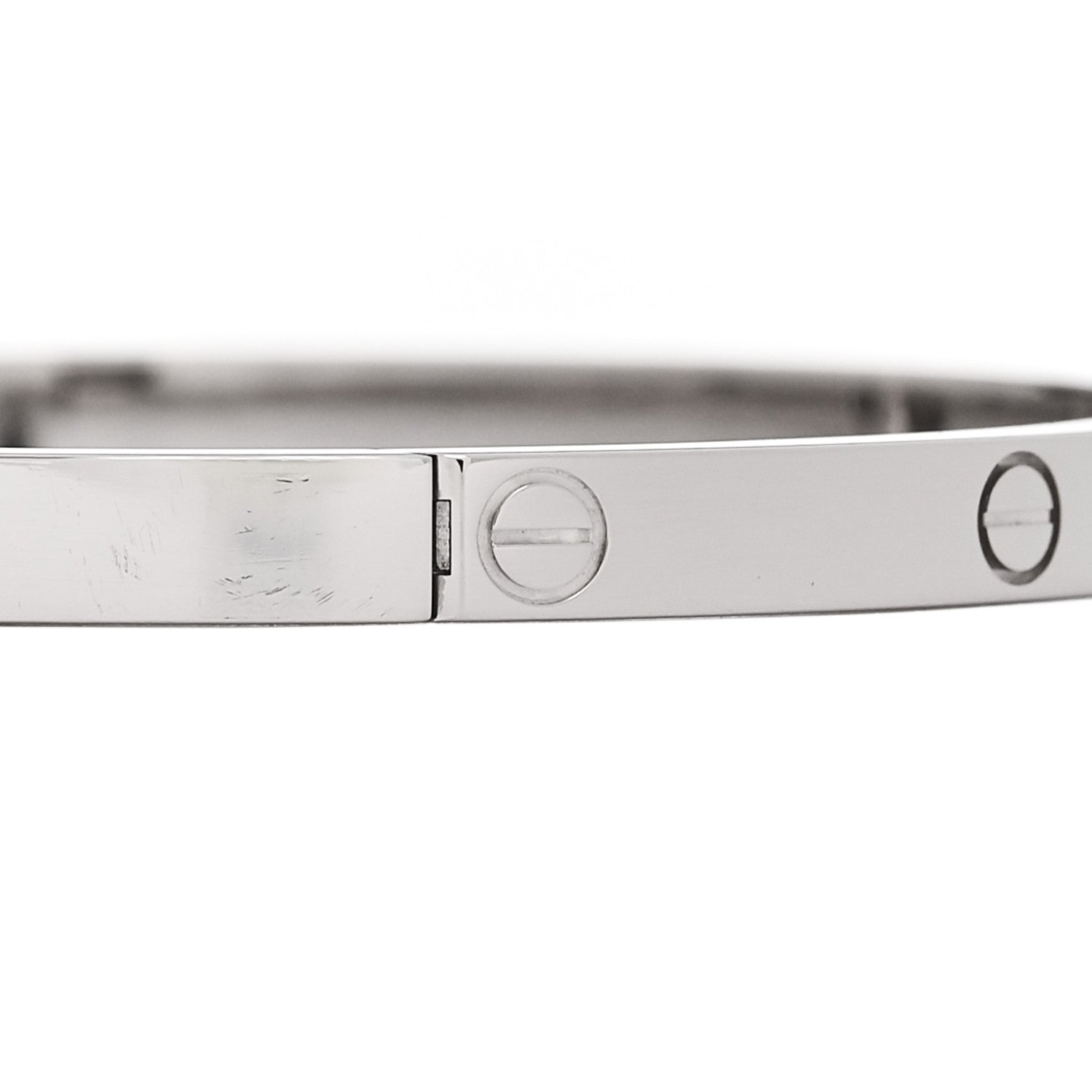 18K White Gold Small LOVE Bracelet 16 — view 5