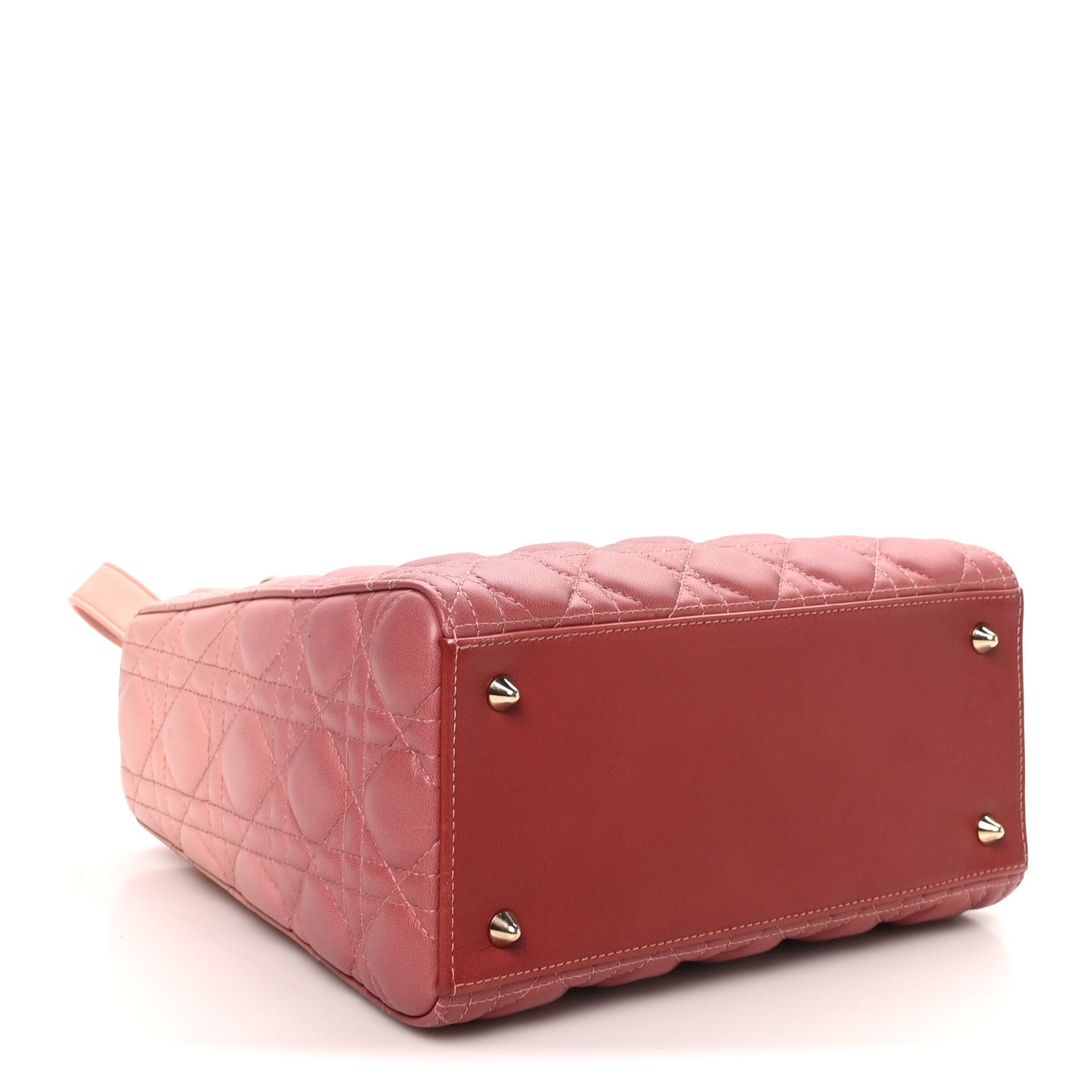 Lambskin Cannage Gradient Medium Lady Dior Pink — view 4