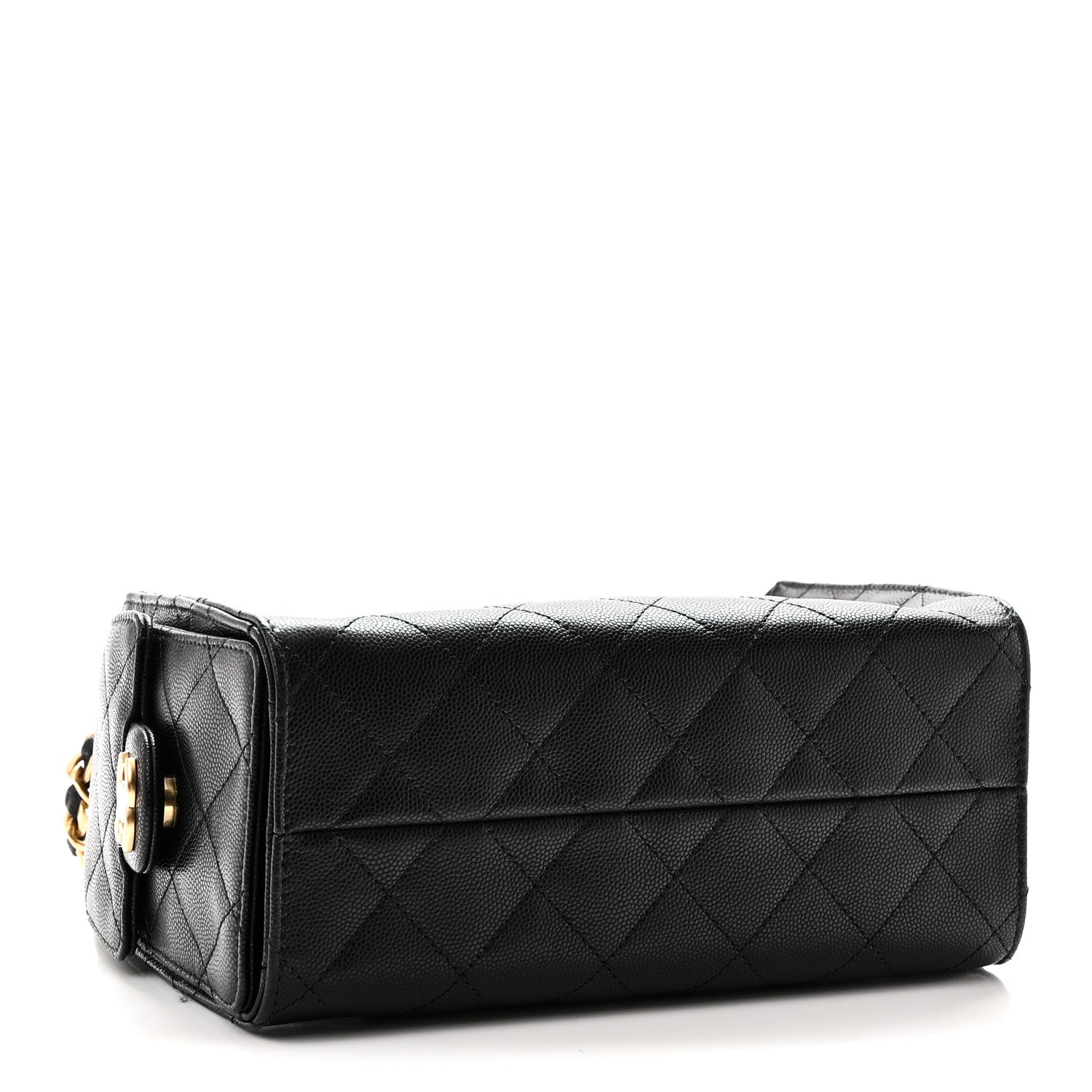 Caviar Quilted Mini Chanel 25 Handbag Black — view 4