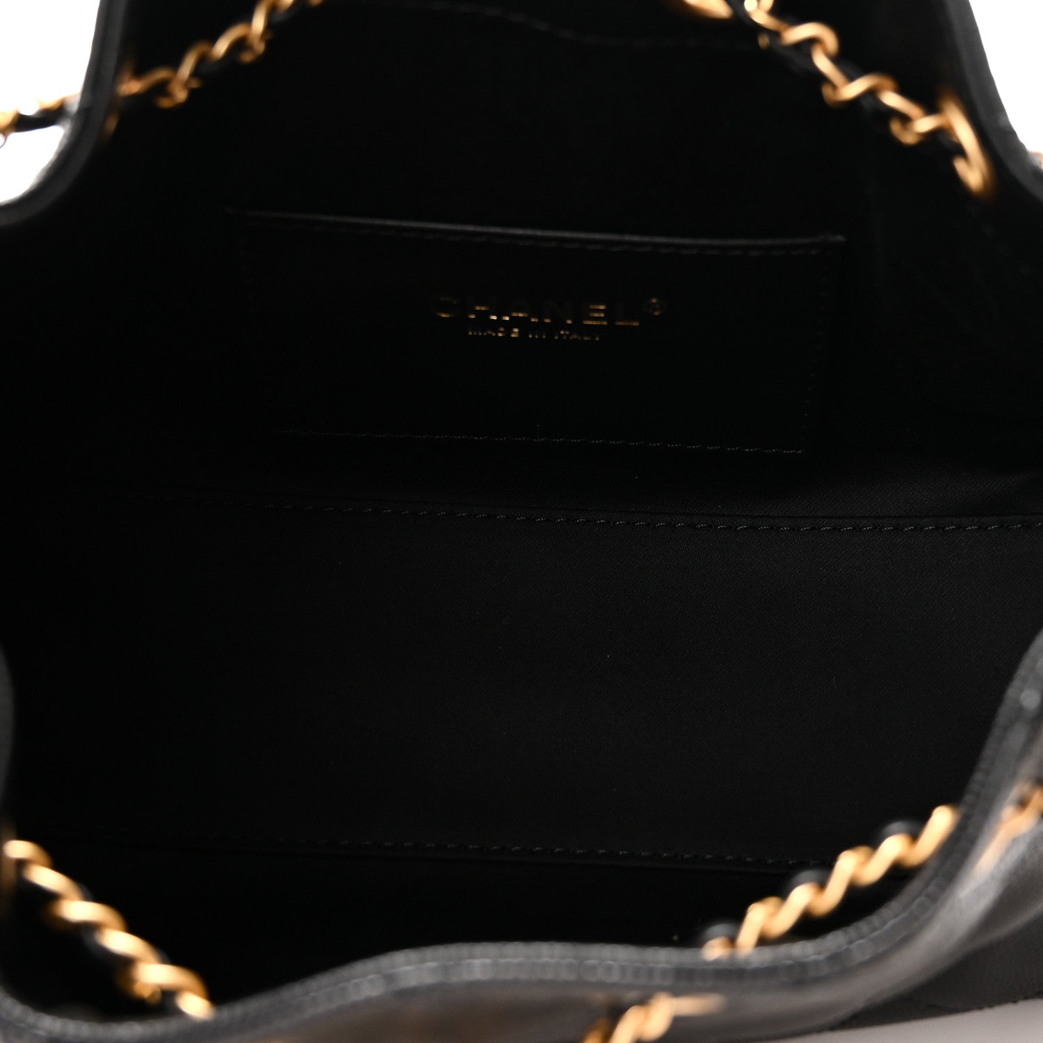 Caviar Quilted Mini Chanel 25 Handbag Black — view 5
