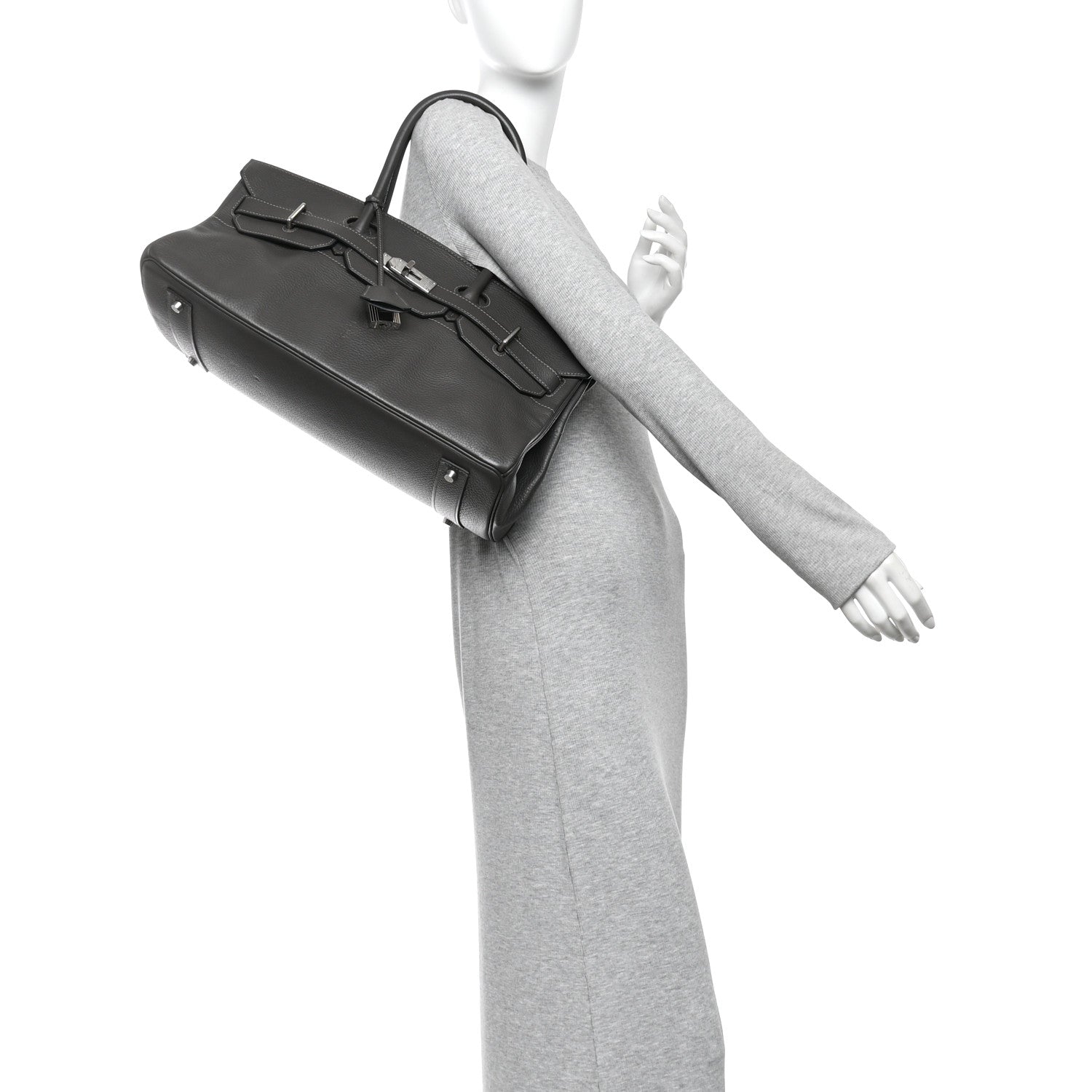 Taurillon Clemence JPG Birkin 42 Graphite — view 2
