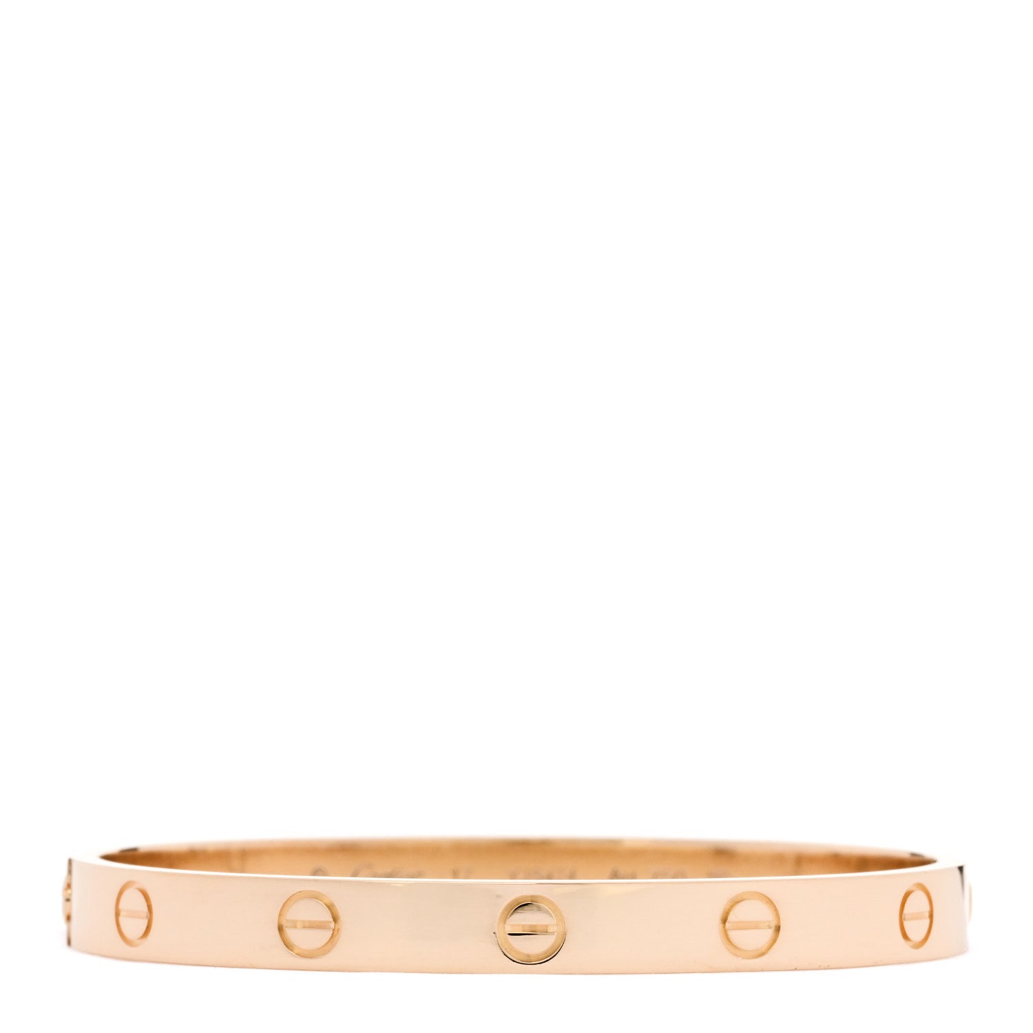 18K Yellow Gold LOVE Bracelet 17