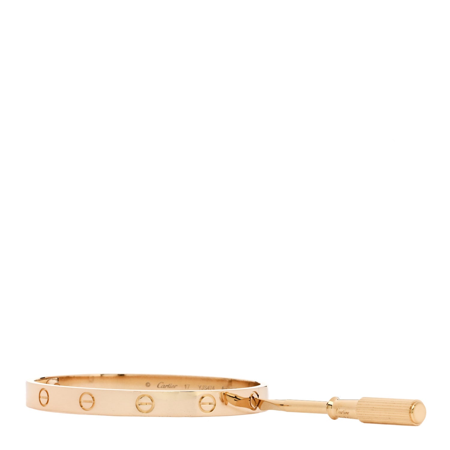 18K Yellow Gold LOVE Bracelet 17 — view 3