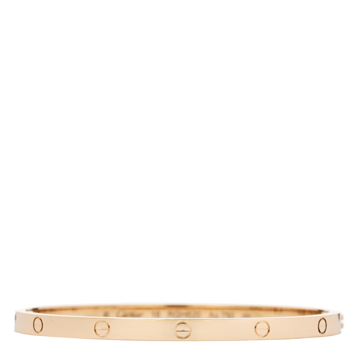 18K Yellow Gold Small LOVE Bracelet 16