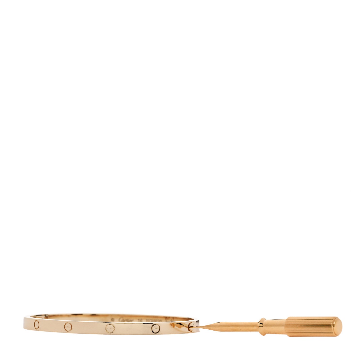 18K Yellow Gold Small LOVE Bracelet 16 — view 3