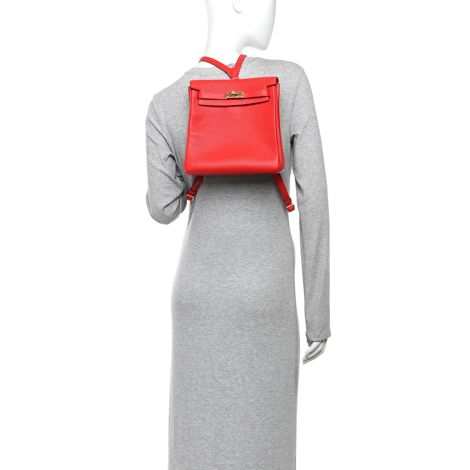 Taurillon Clemence Kelly Ado Backpack Rouge De Coeur — view 2